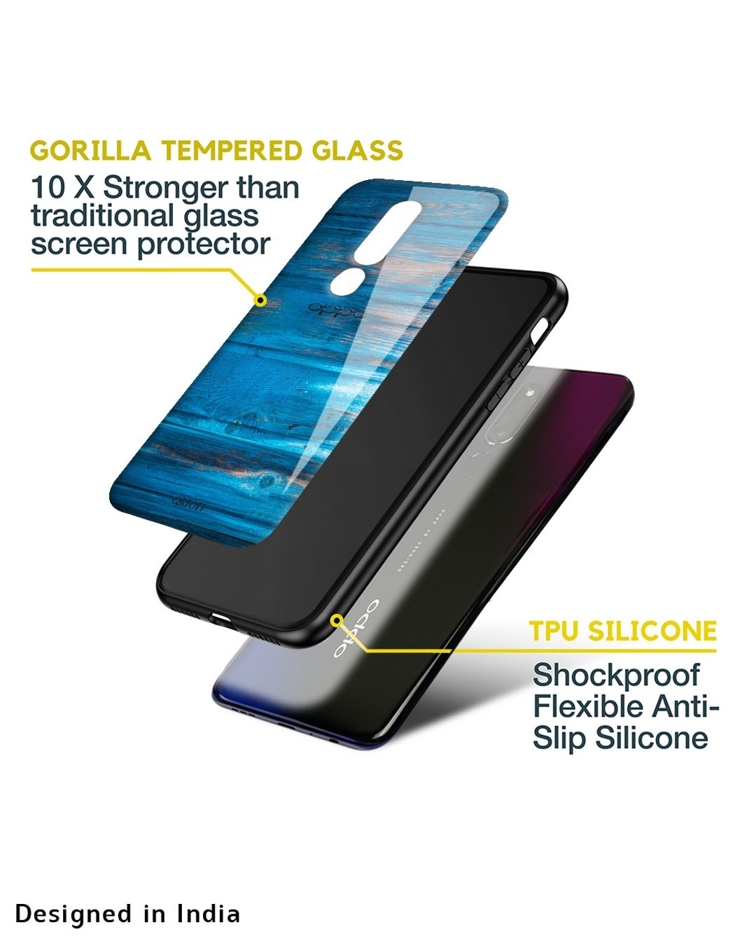 Shop Patina Finish Premium Glass Case for Oppo F21s Pro (Shock Proof, Scratch Resistant)-Design