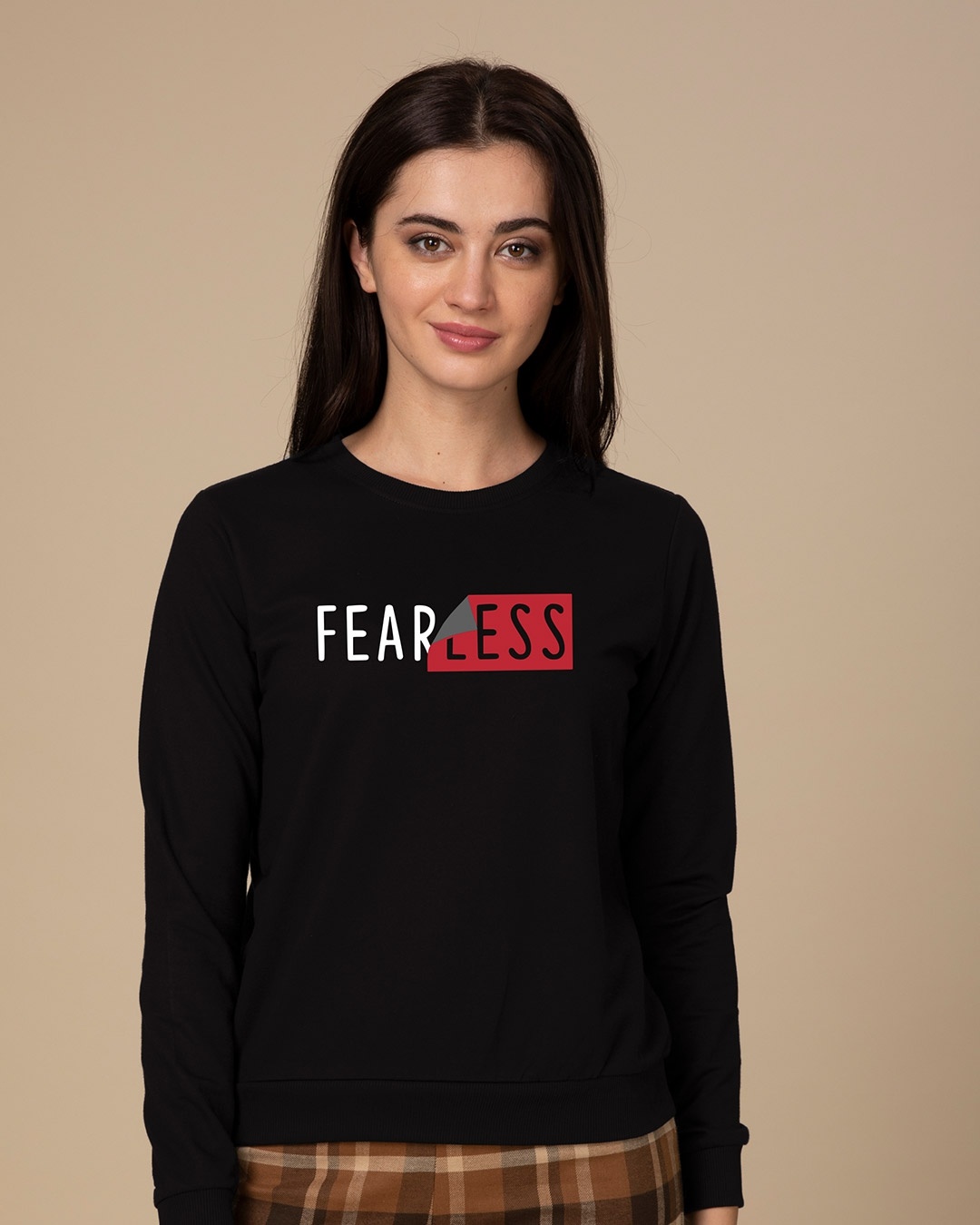 Shop Peel Off Fearless Fleece Light Sweatshirt
