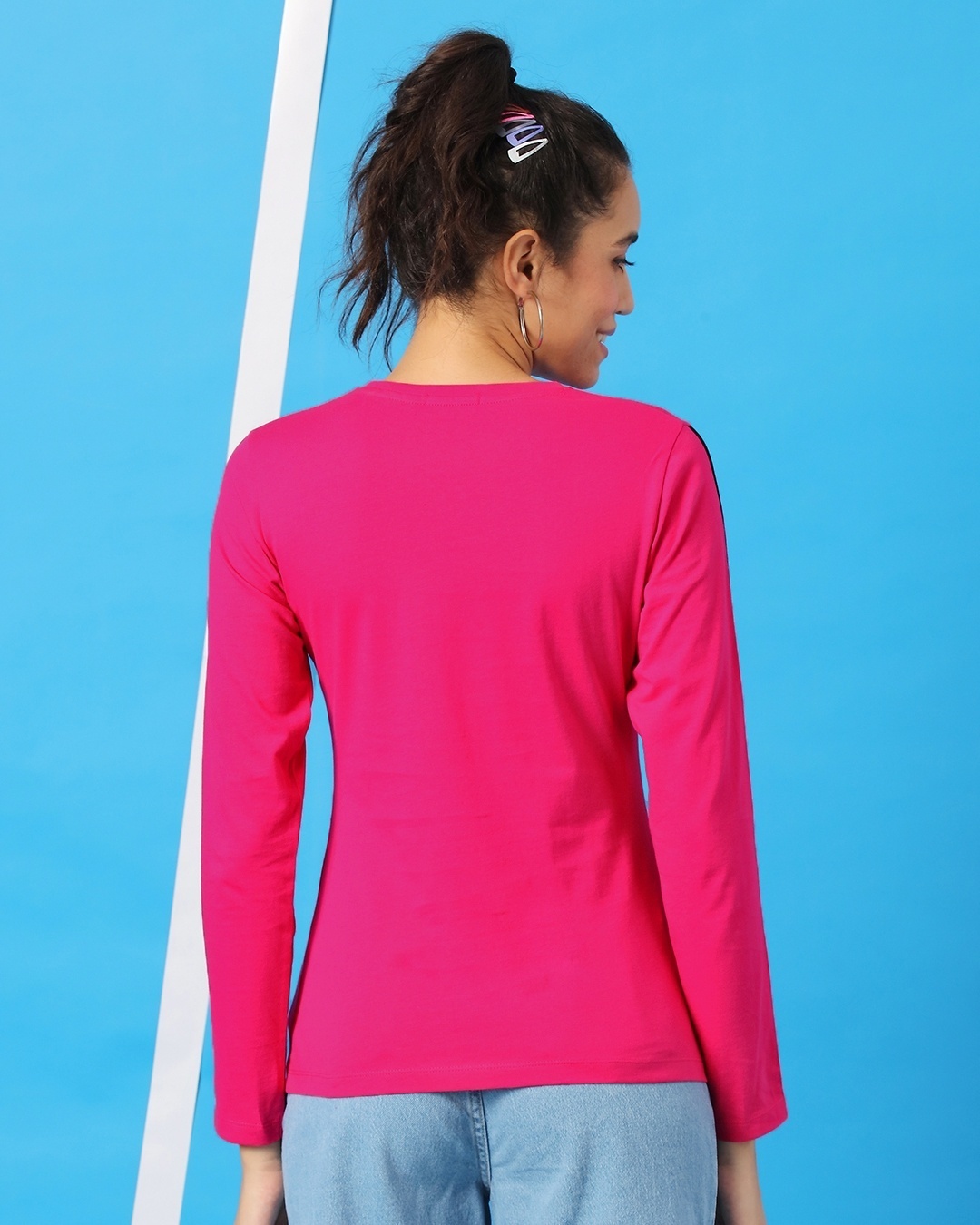 Shop Peppy Pink Full Sleeve T-Shirt-Design