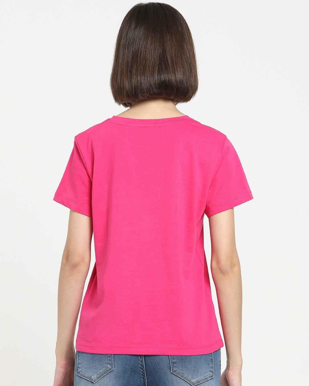 Shop Women's Peppy Pink T-shirt-Design