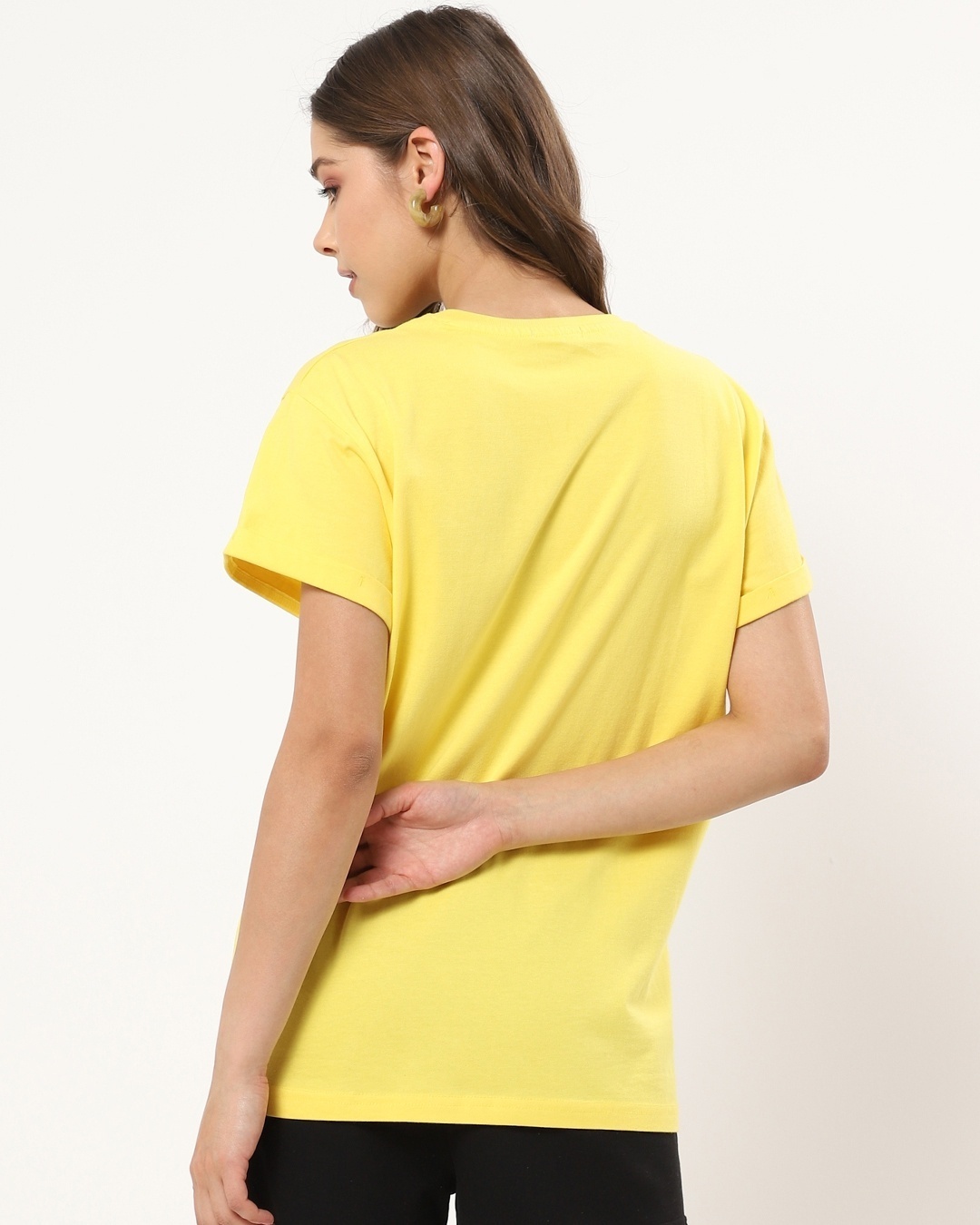 Shop Pineapple Yellow Boyfriend T-Shirt-Full