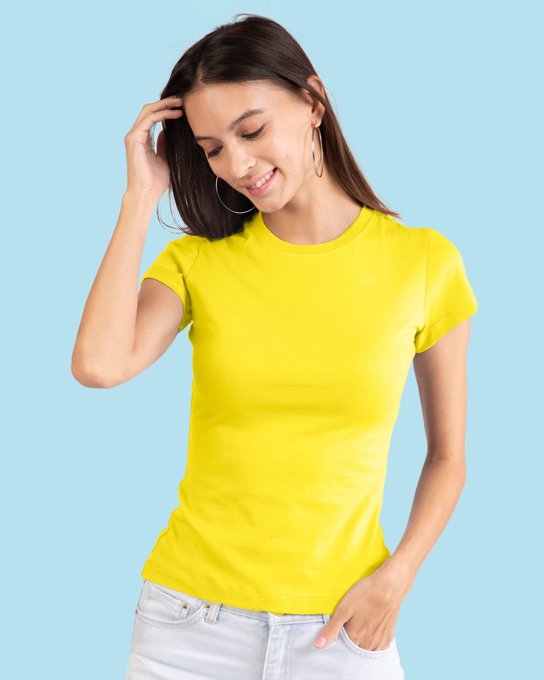 Shop Pineapple Yellow Half Sleeve T-shirt-Front