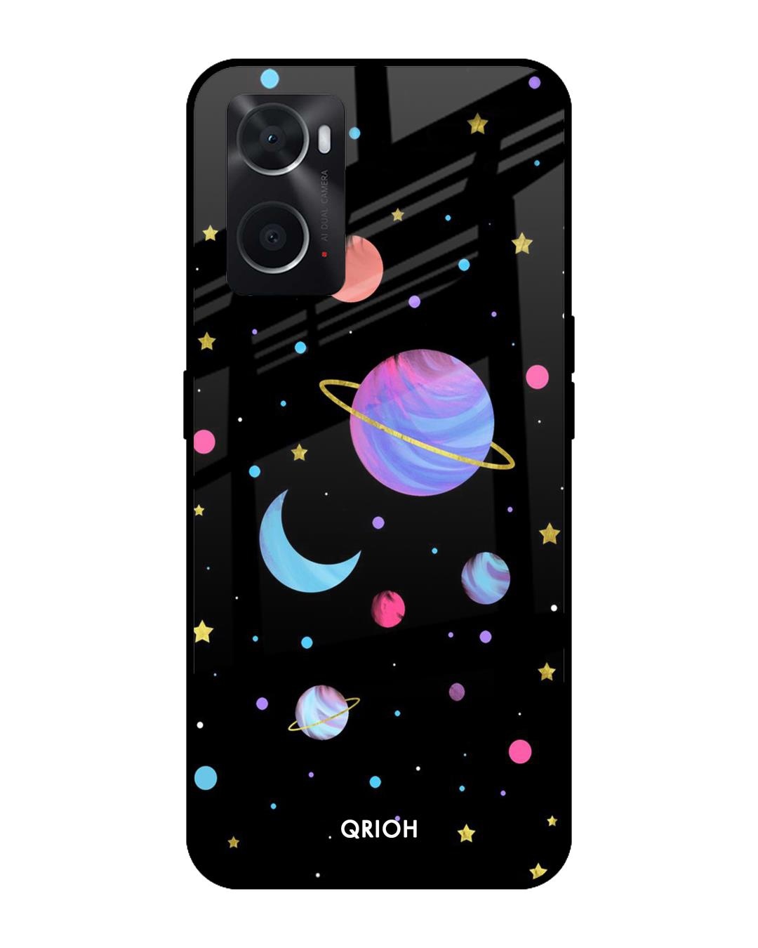 Planet Play Printed Premium Glass Cover For Oppo A76 (Impact Resistant, Matte Finish)
