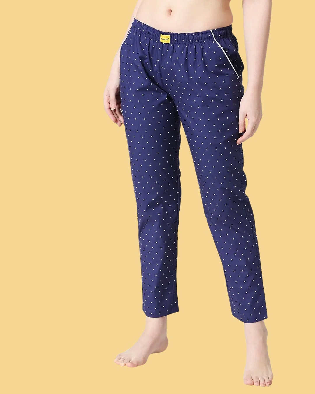Shop Polka Dot All Over Printed Pyjama-Front