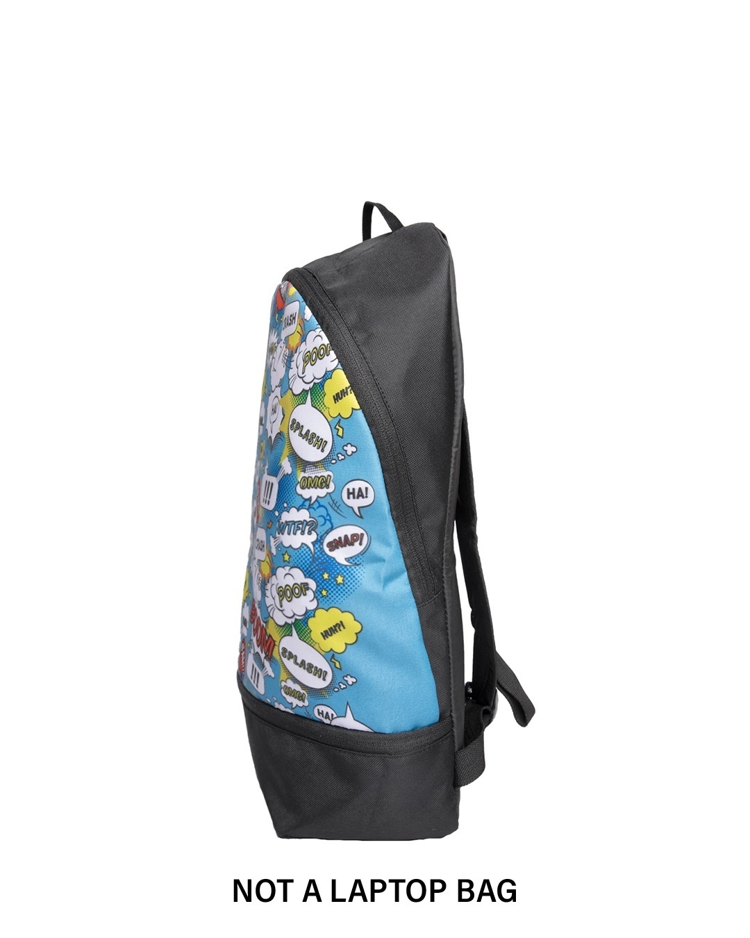 Shop Pop Art Doodle Printed Small Backpack-Back