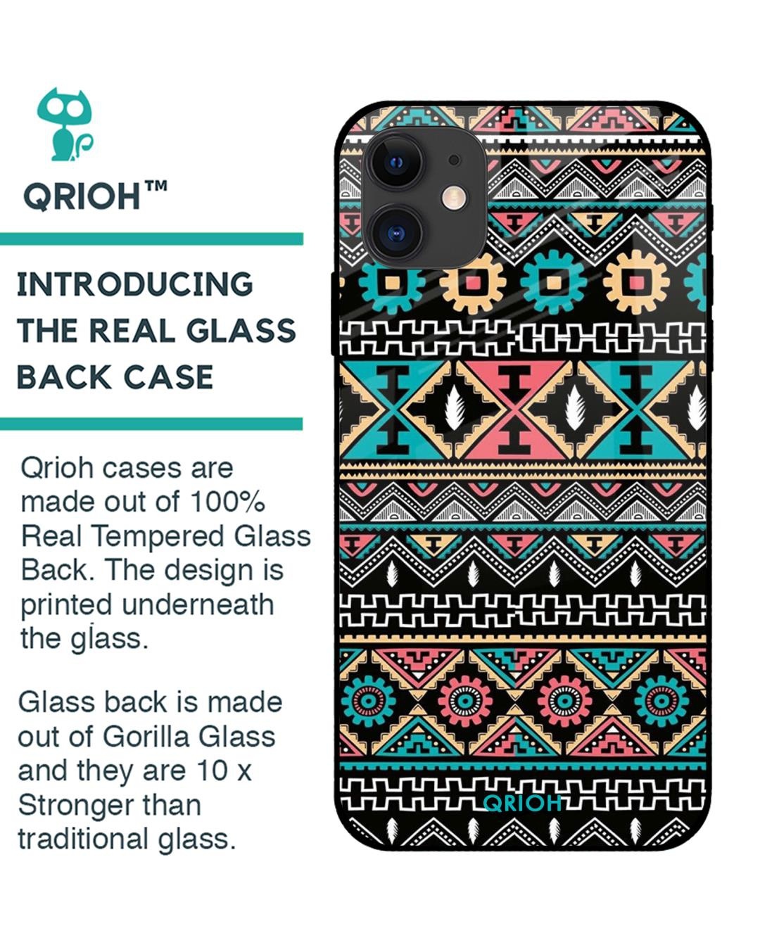 Buy Printed Premium Glass Cover For iPhone 12 mini (Impact Resistant