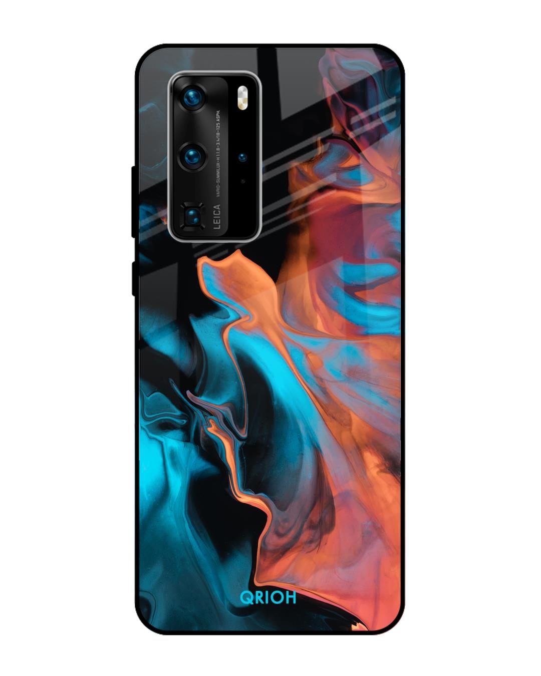 Shop Printed Premium Glass Cover For Huawei P40 Pro (Impact Resistant, Matte Finish)-Front
