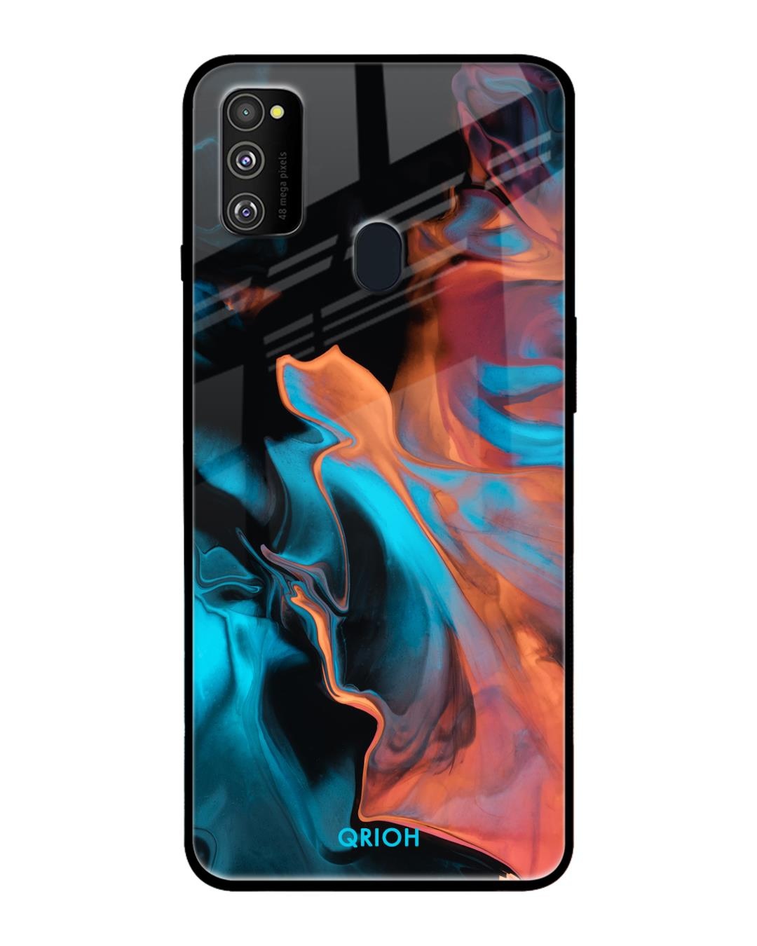 Shop Printed Premium Glass Cover For Samsung Galaxy M30s(Impact Resistant, Matte Finish)-Front