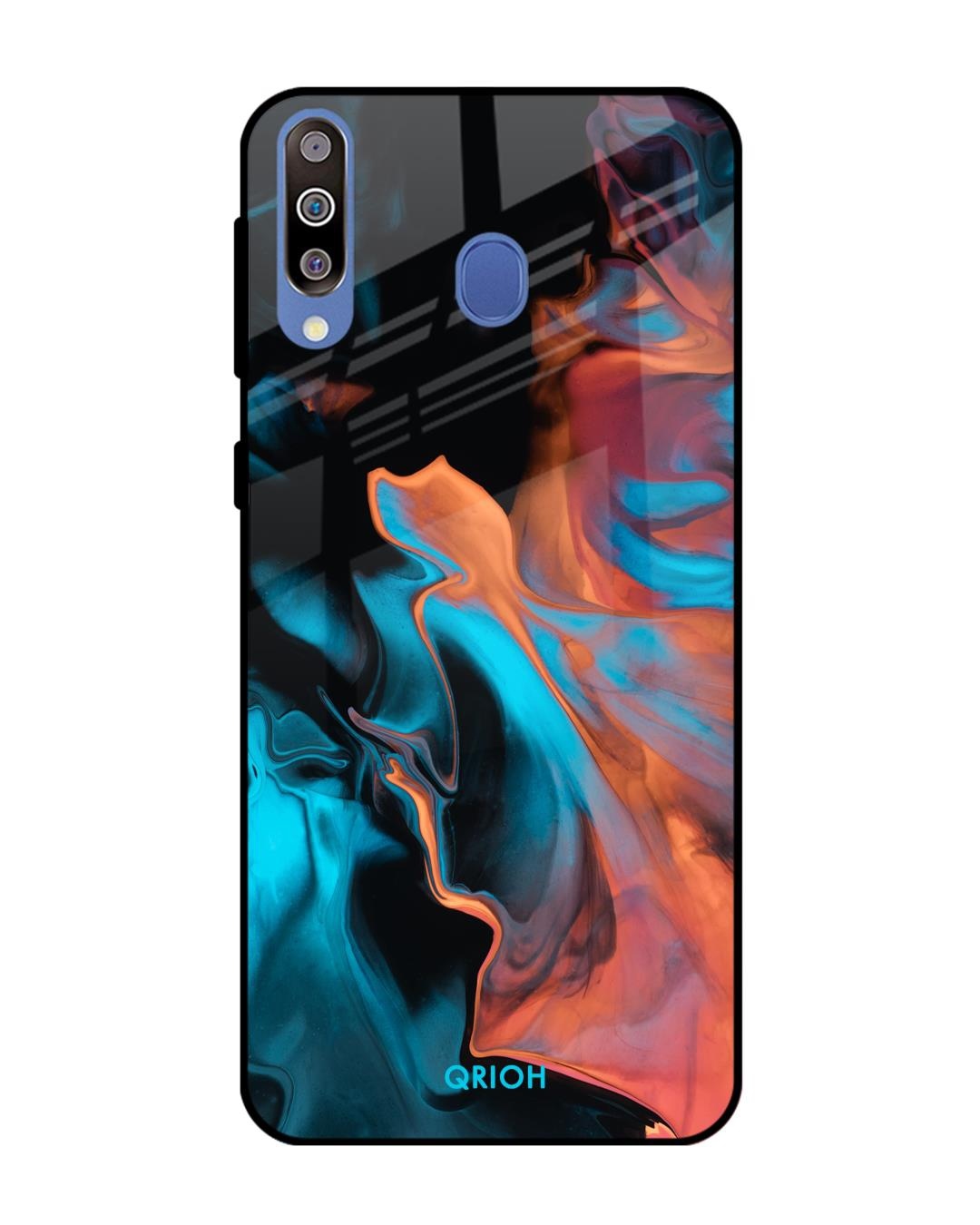 Shop Printed Premium Glass Cover For Samsung Galaxy M40(Impact Resistant, Matte Finish)-Front