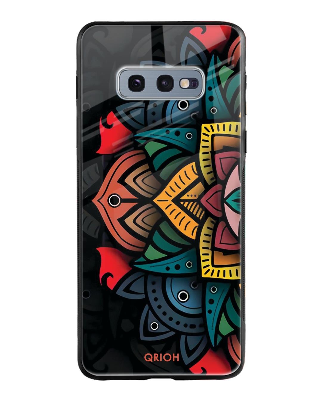 Shop Printed Premium Glass Cover For Samsung Galaxy S10E(Impact Resistant, Matte Finish)-Back