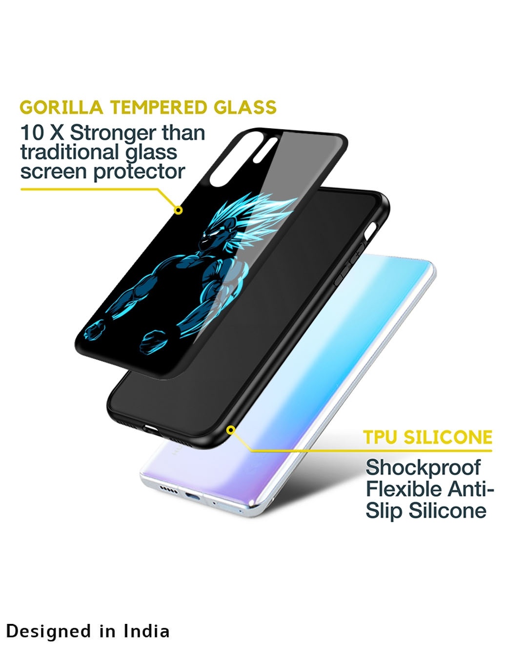Shop Pumped Up Anime Premium Glass Case for Apple iPhone 13 Pro (Shock Proof,Scratch Resistant)-Design