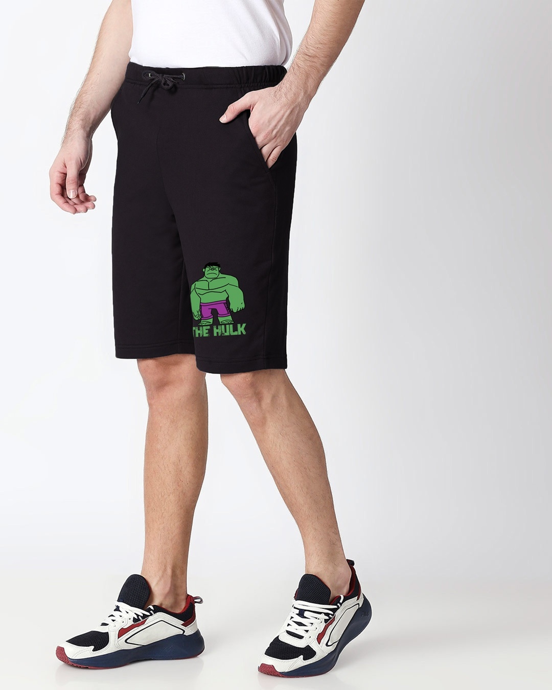Shop Puny Hulk Casual Shorts (AVL)-Back