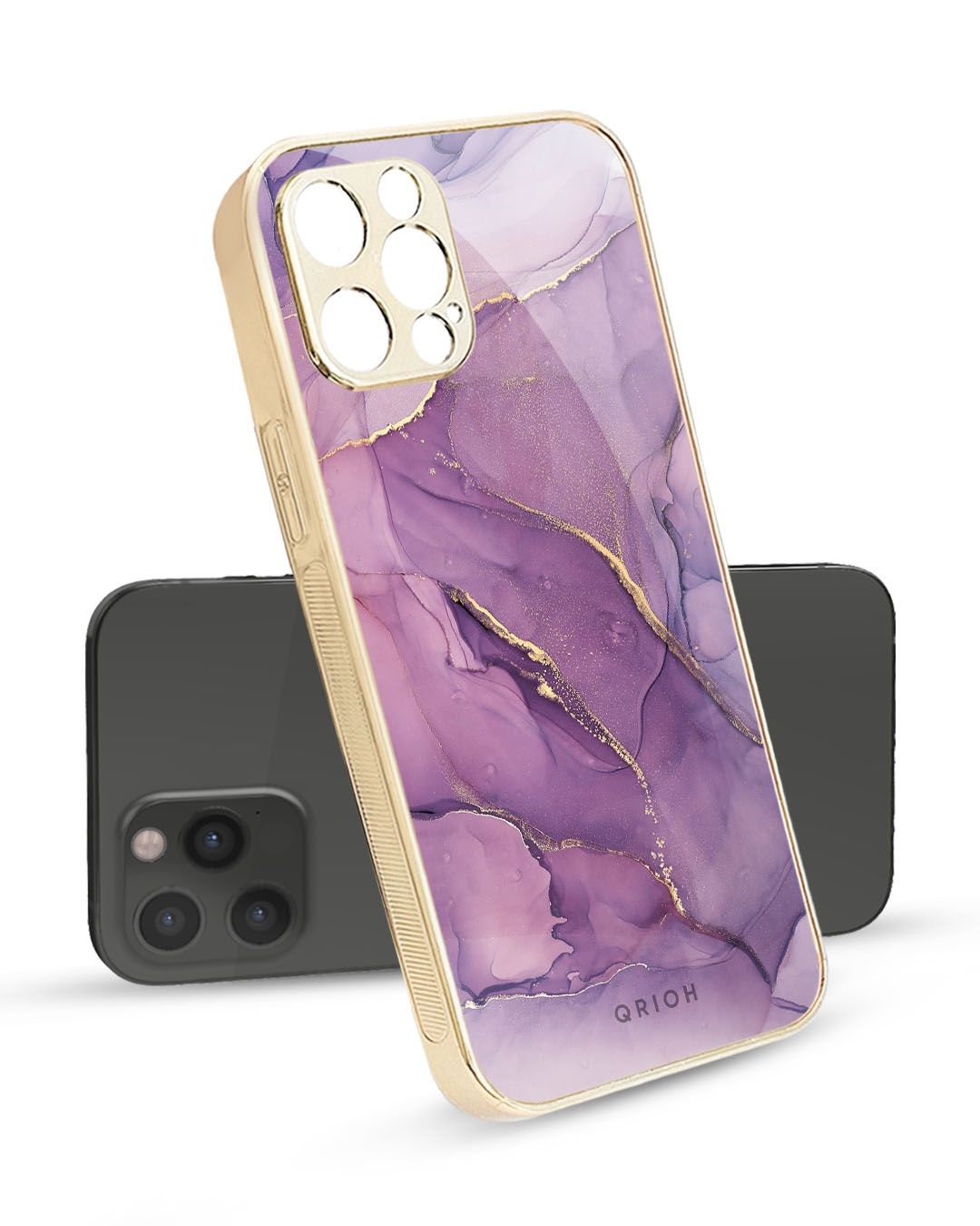 Buy Brown Block Metallic Gold Premium Glass Case for Apple iPhone 12 Online  in India at Bewakoof