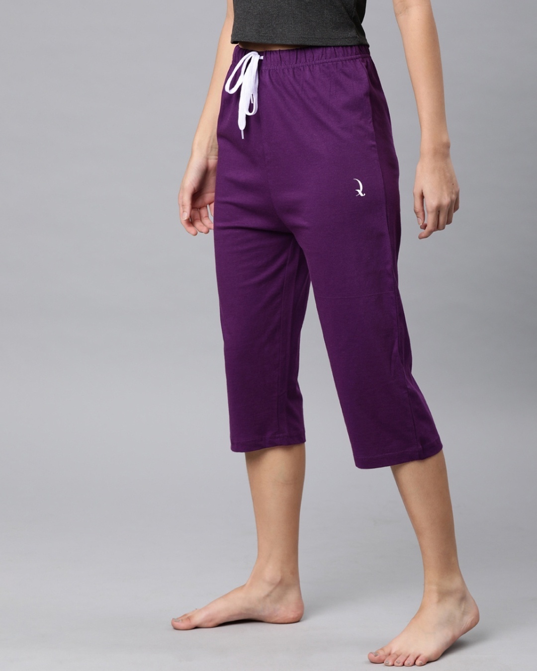 Shop Purple Solid Capri-Design