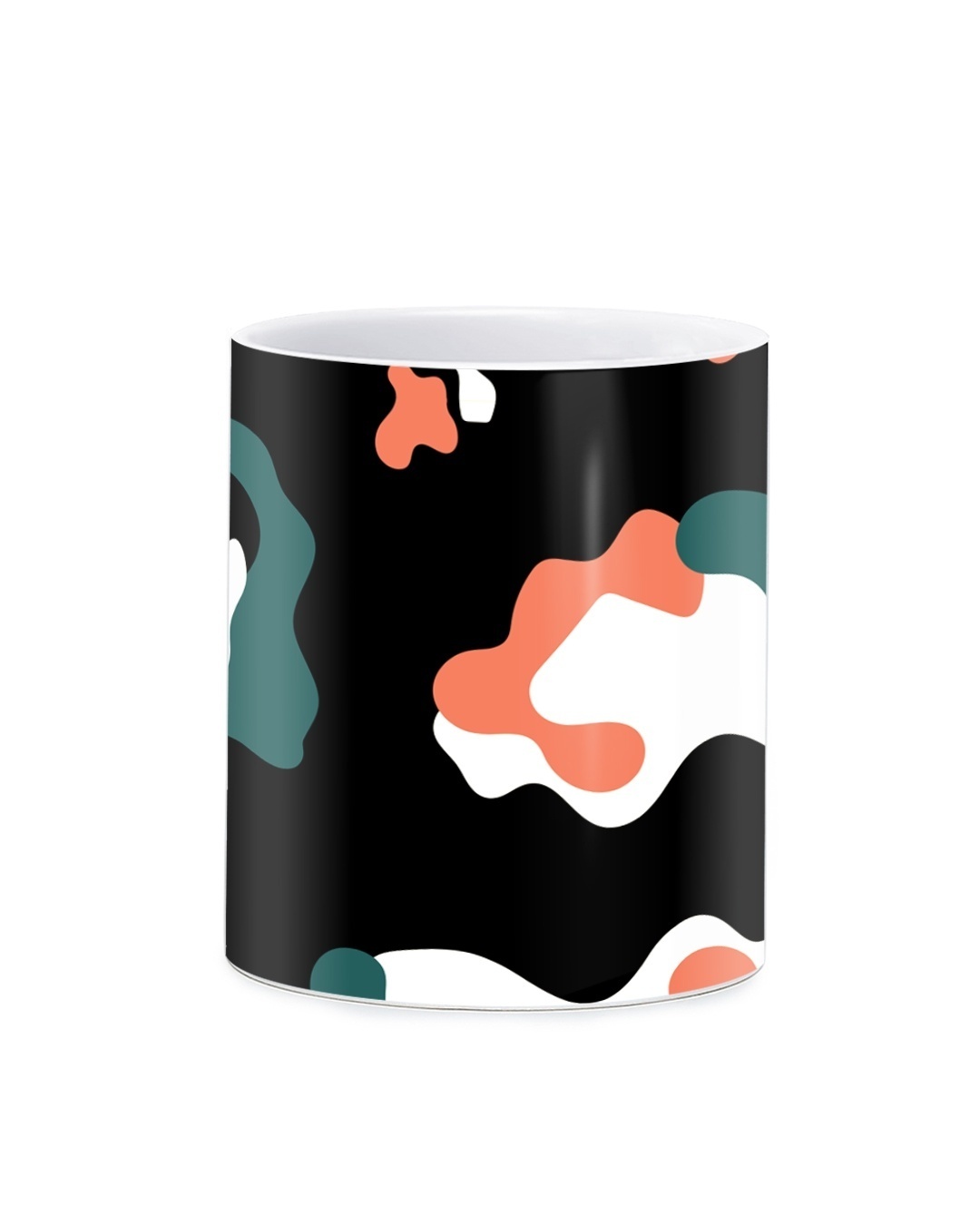 Shop Black Quirky Camo Mug (320ml)-Design