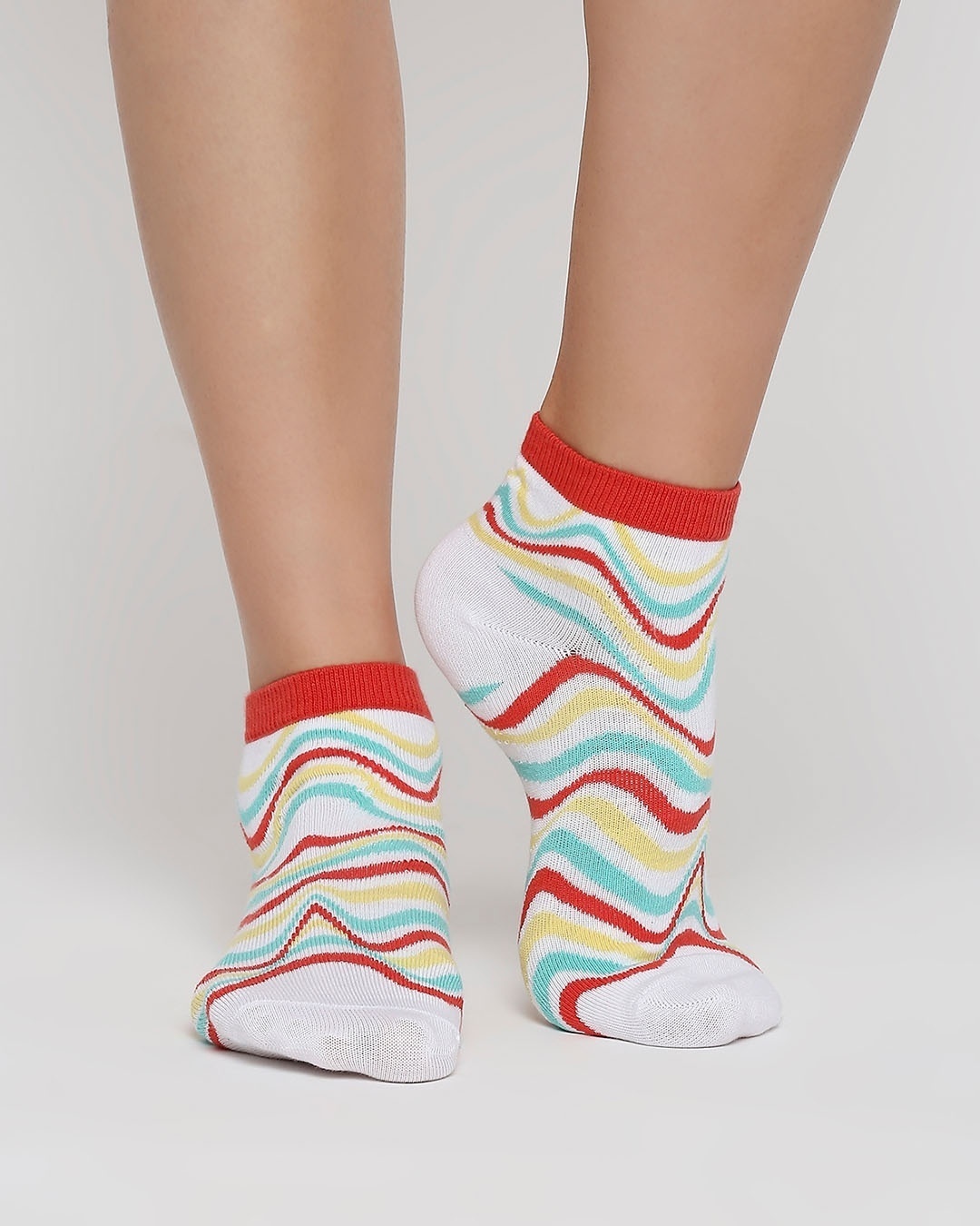 Shop Rasta Waves Ankle Length Socks-Front