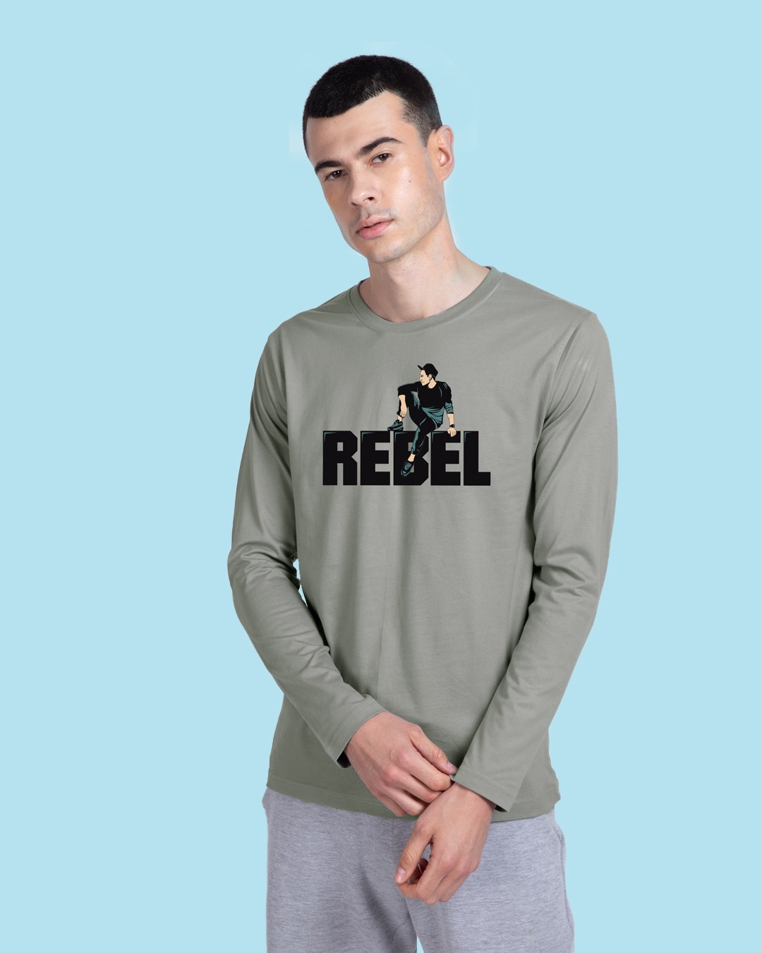 Shop Rebel Sight Full Sleeve T-Shirt-Front