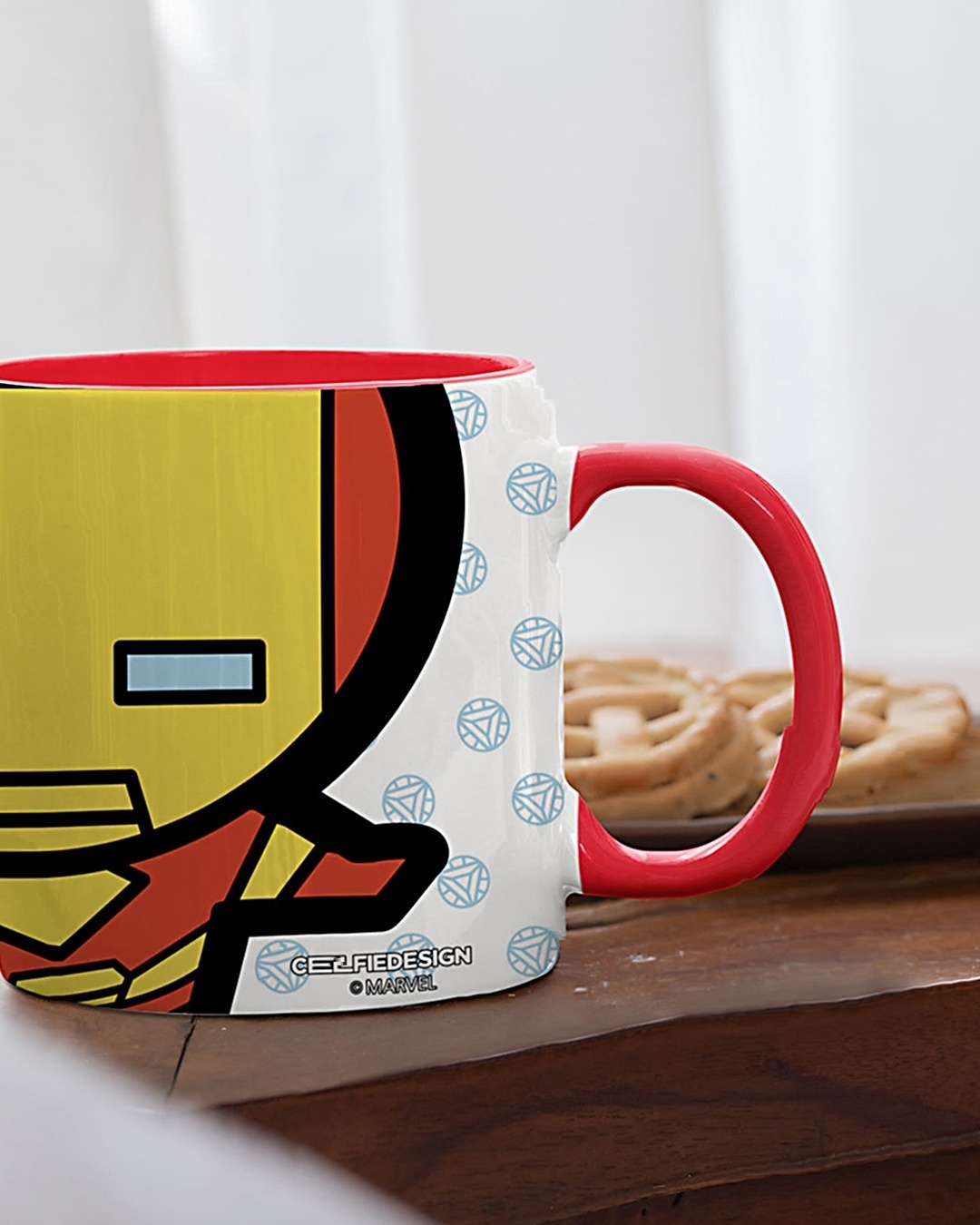 Shop Red Ironman Comic Kawaii Coffee Mug-Design