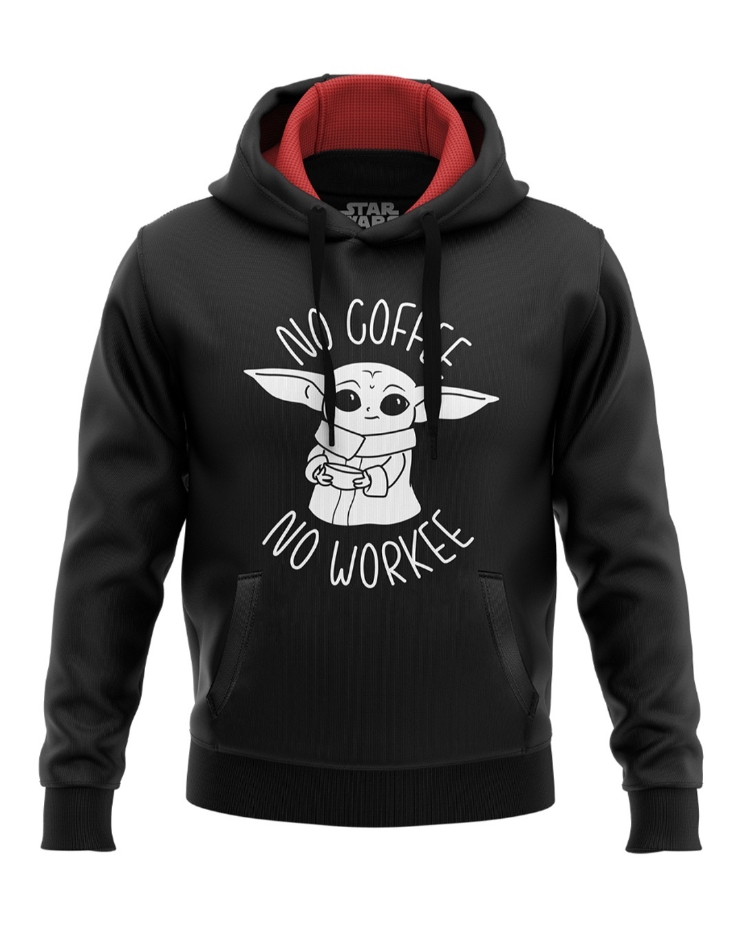 Shop No Coffee No Workee   Star Wars Official Hoodie-Front