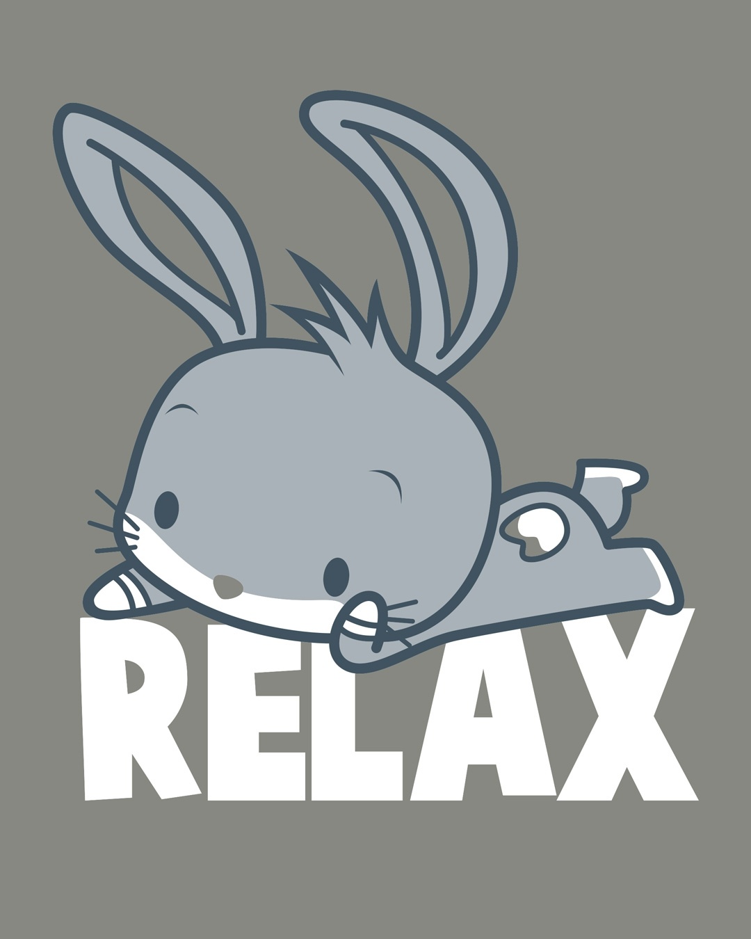 Shop Relax Chibi Bunny Boyfriend T-Shirt (LTL)-Full