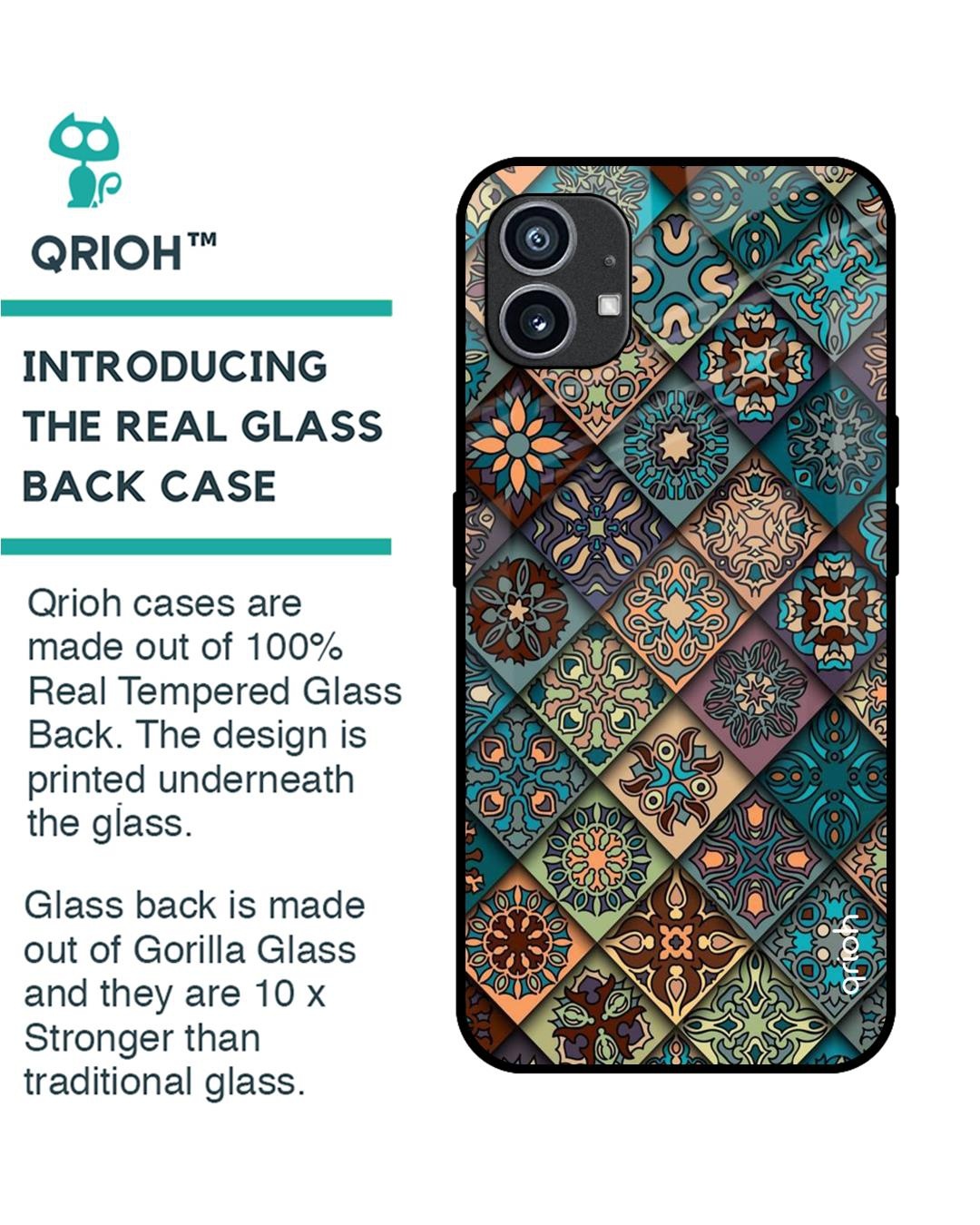 Shop Retro Art Premium Glass Case for Nothing Phone (1) (Shock Proof, Scratch Resistant)-Back