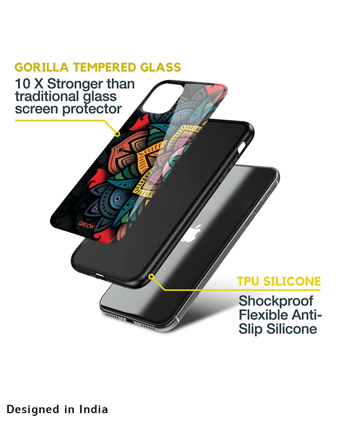 Shop Retro Gorgeous Flower Printed Premium Glass Cover For Oppo Reno7 5G (Impact Resistant, Matte Finish)-Design