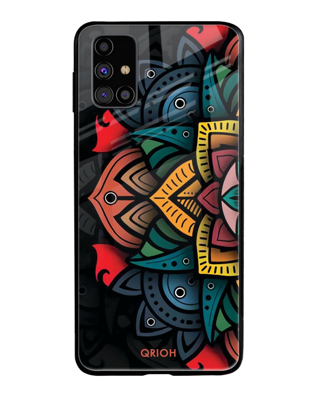 Shop Retro Printed Premium Glass Cover For Samsung Galaxy M31s(Impact Resistant-Front