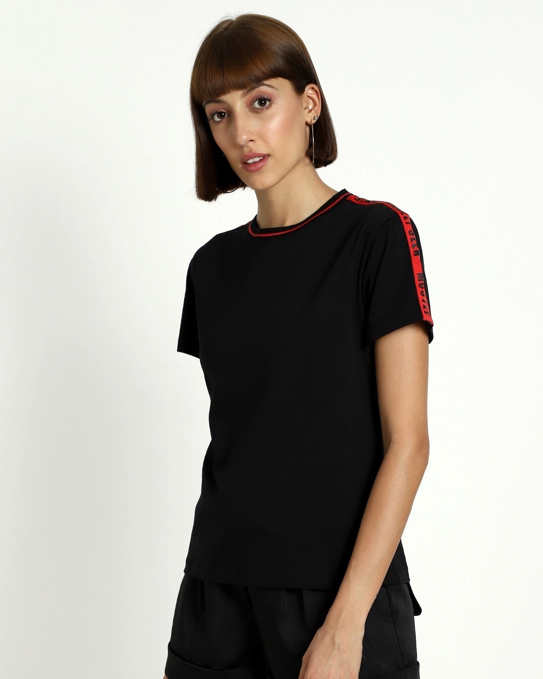 Shop Retro Red Stylised Half Sleeve T-Shirt-Design