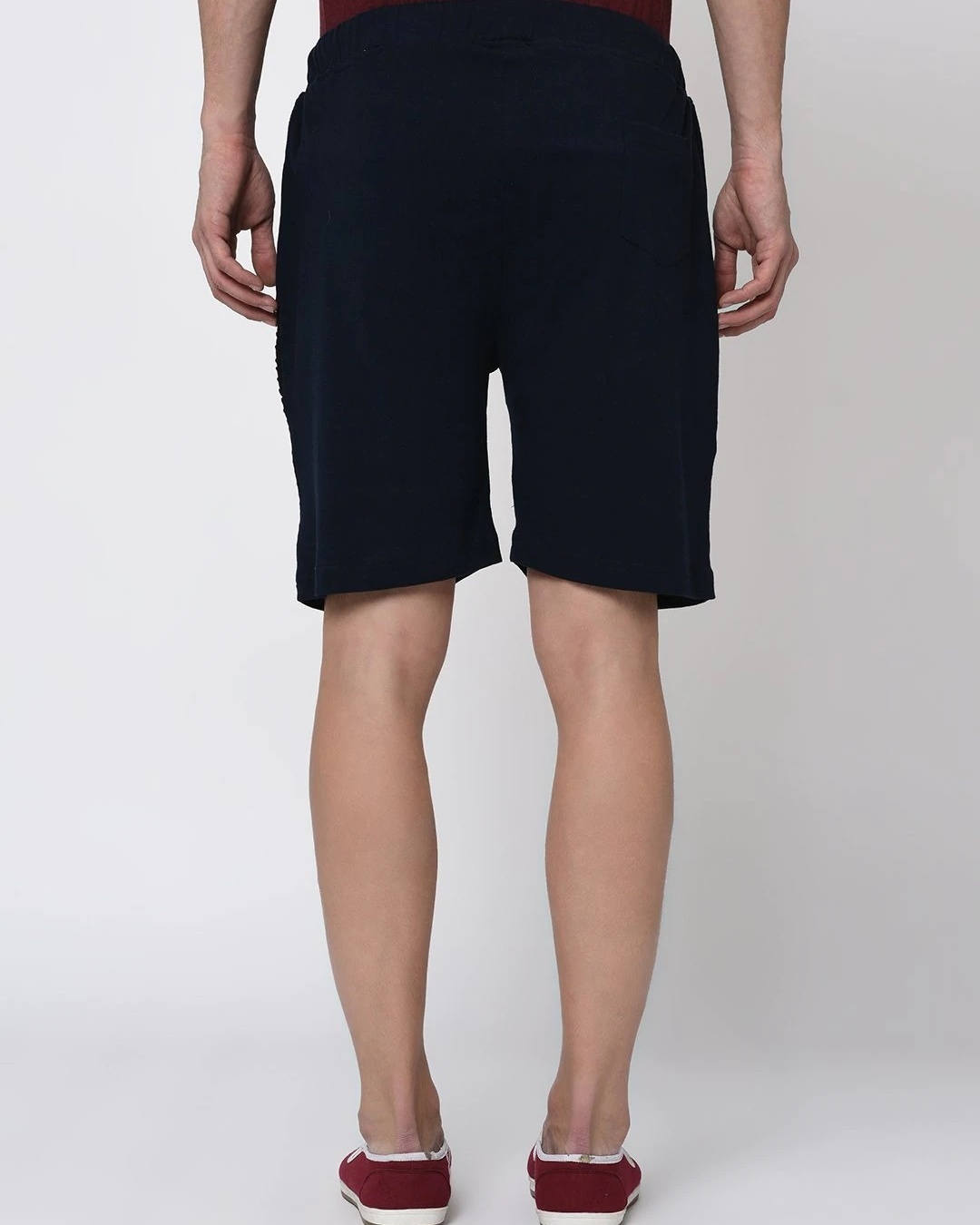 Shop Men's Blue & Black Color Block Shorts-Design