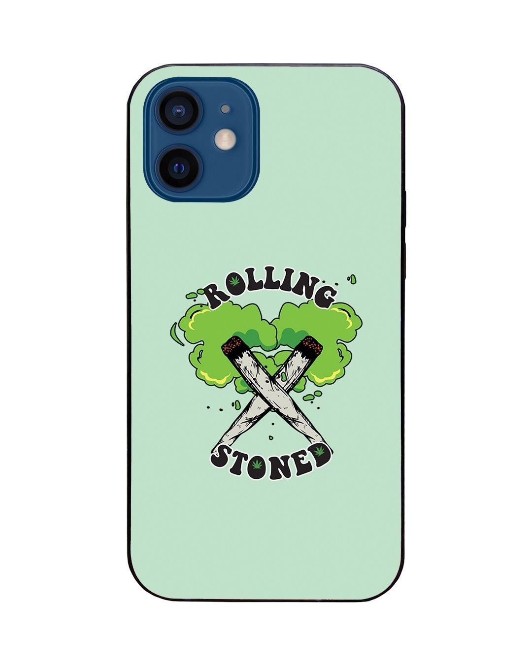 Shop Rolling Stoned LED Cover for iPhone 12 Mini-Back