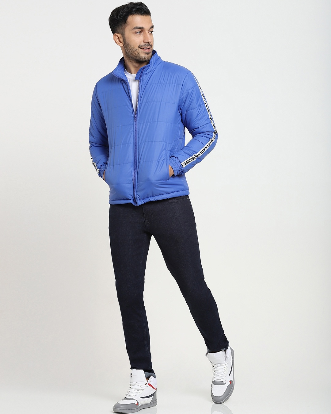 Shop Royal Blue Puffer Jacket