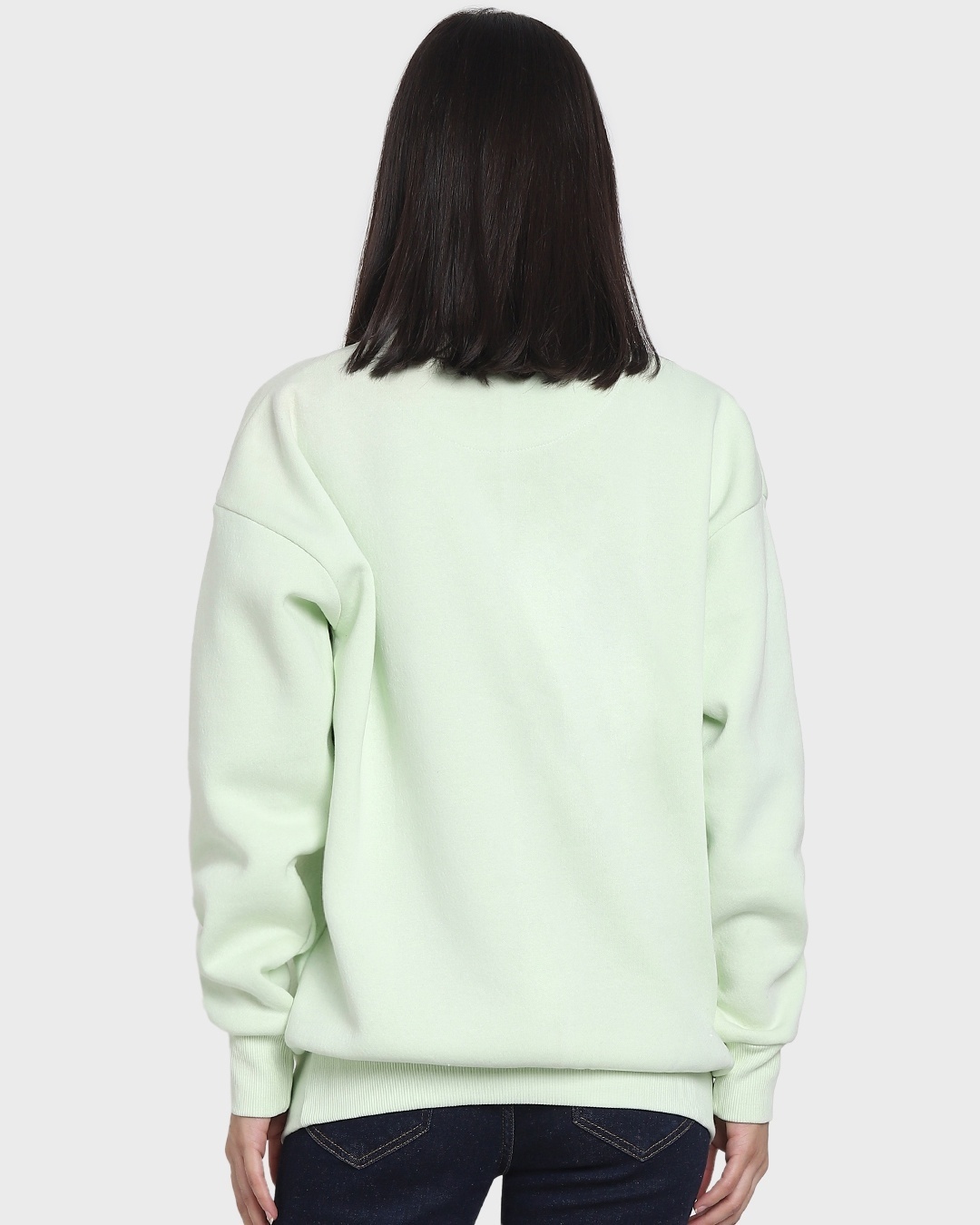 Shop Women's Green Oversized Sweatshirt-Design