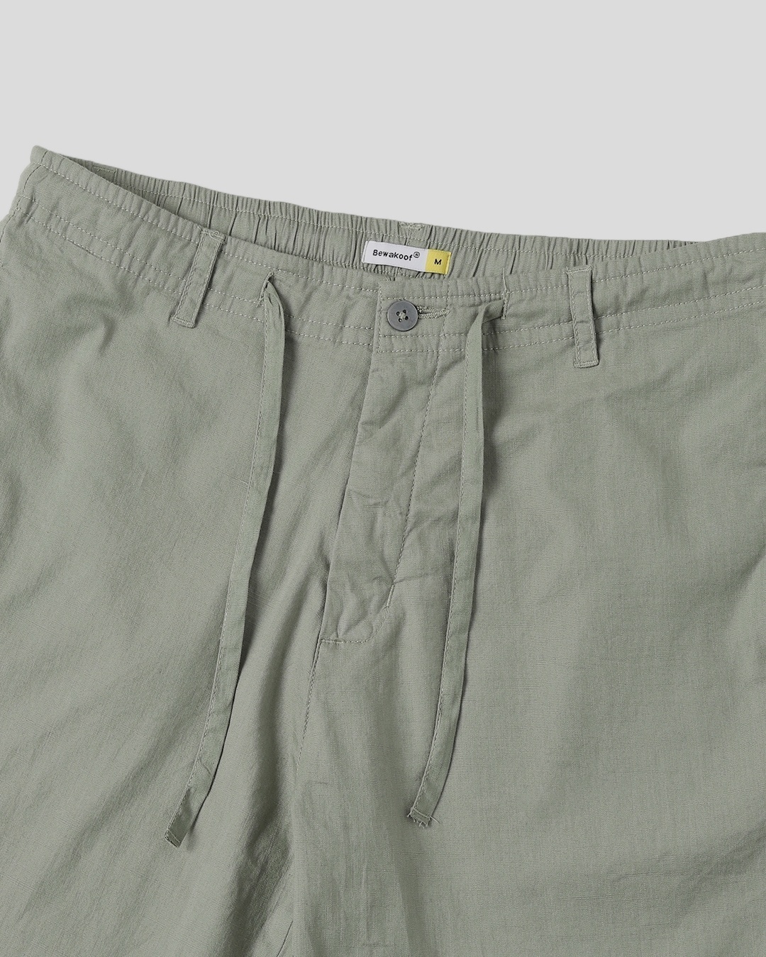 Shop Sage Green Cotton Jogger Pants