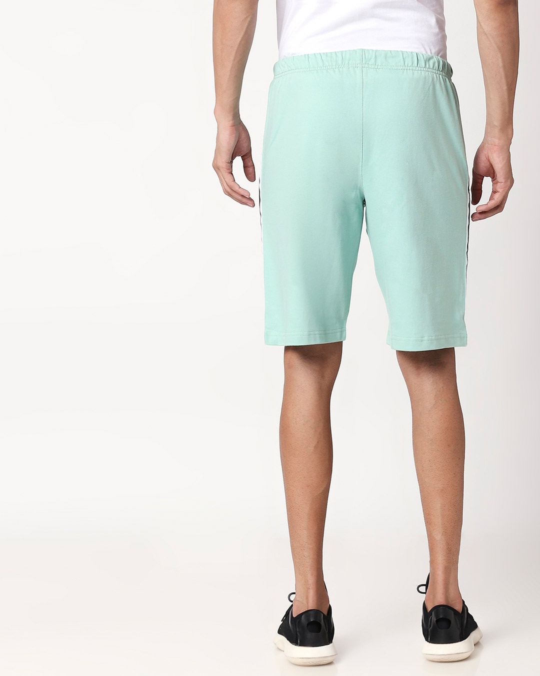 Buy Sea Green Men's Side Panel Shorts for Men green Online at Bewakoof