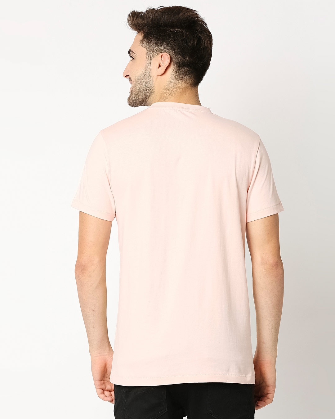 Shop Seashell Pink Candy Color Block T-Shirt-Design