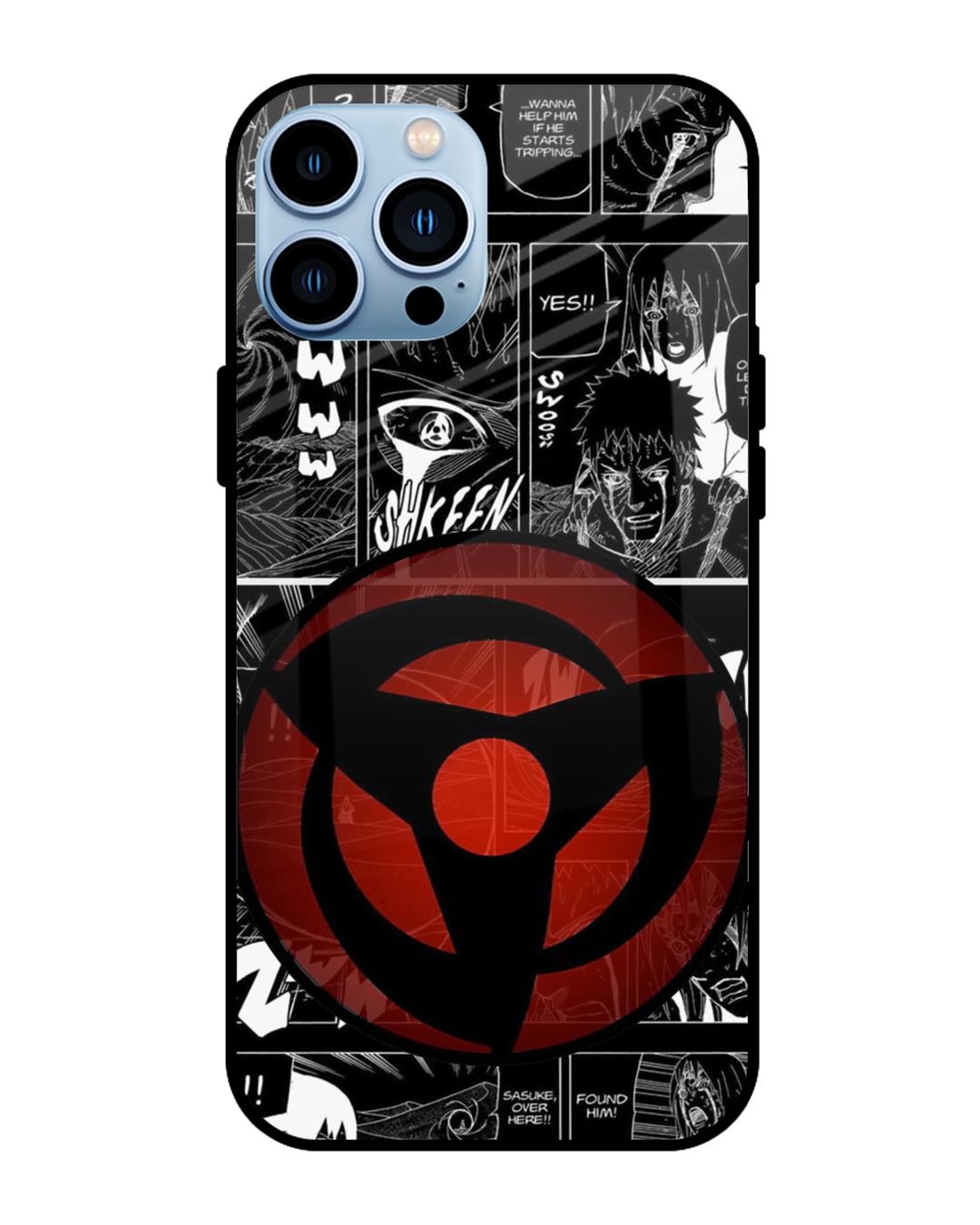 Shop Sharingan Premium Glass Case for Apple iPhone 13 Pro Max (Shock Proof,Scratch Resistant)-Front
