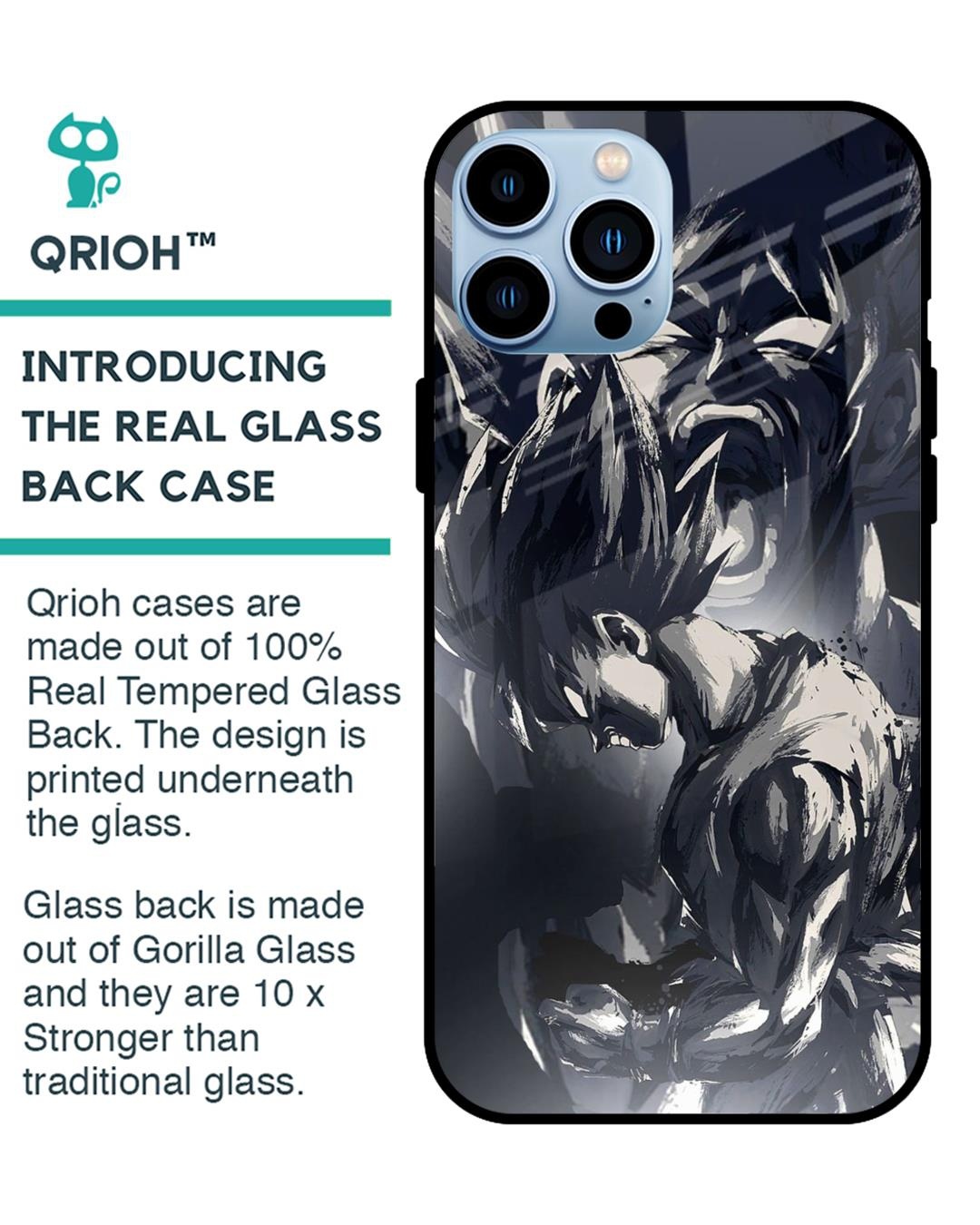 Shop Sketch Art DB Premium Glass Case for Apple iPhone 13 Pro Max (Shock Proof,Scratch Resistant)-Back