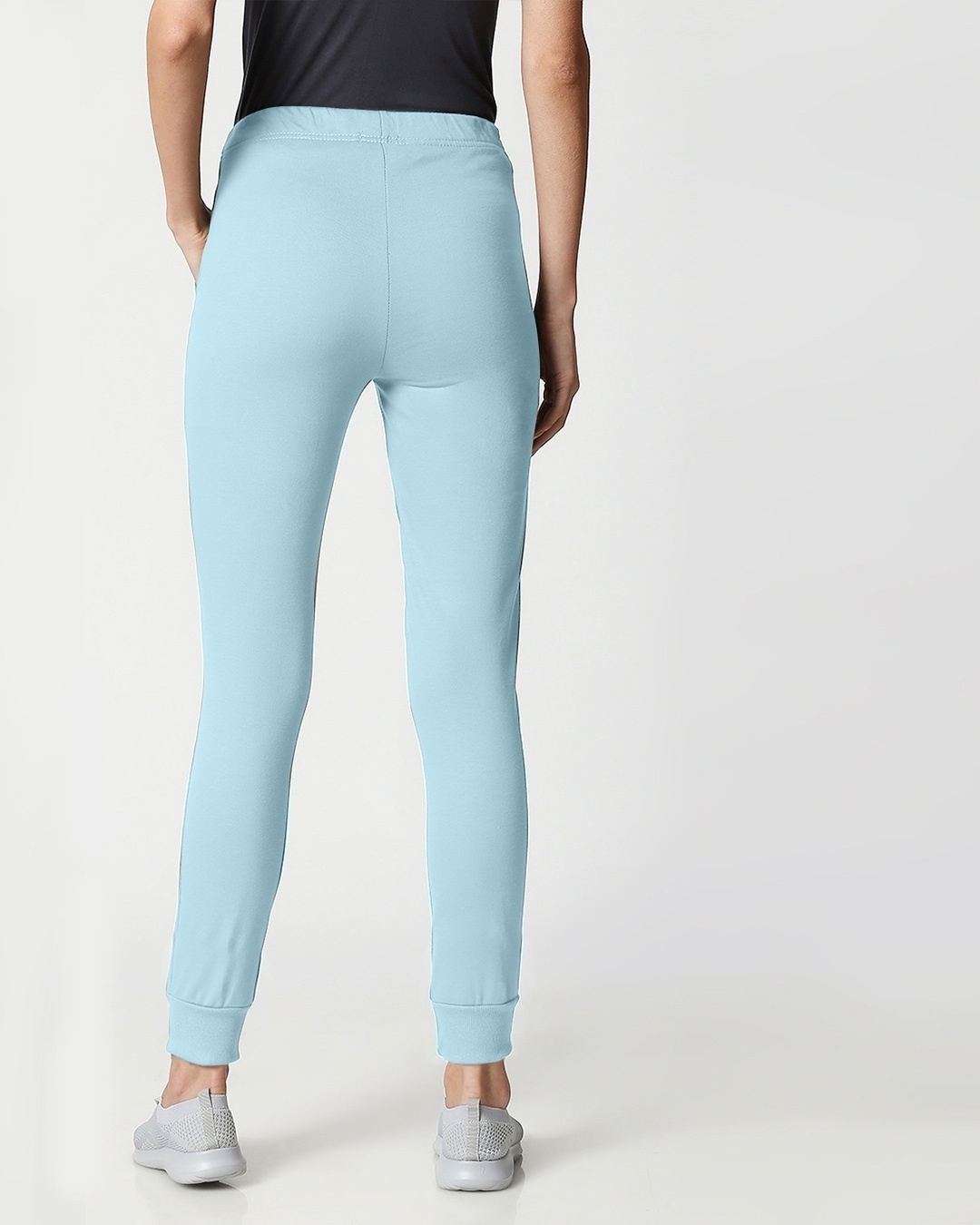 Shop Women's Sky Blue Slim Fit Casual Jogger Pants-Design