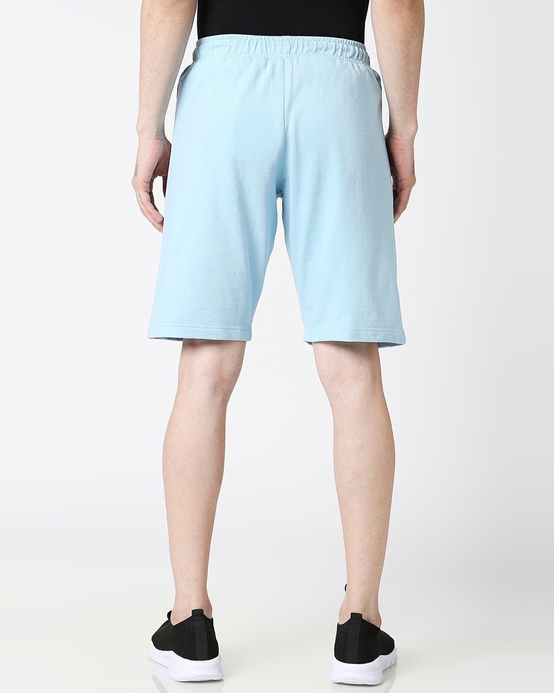 Shop Sky Blue Men's Casual Shorts With Zipper-Design