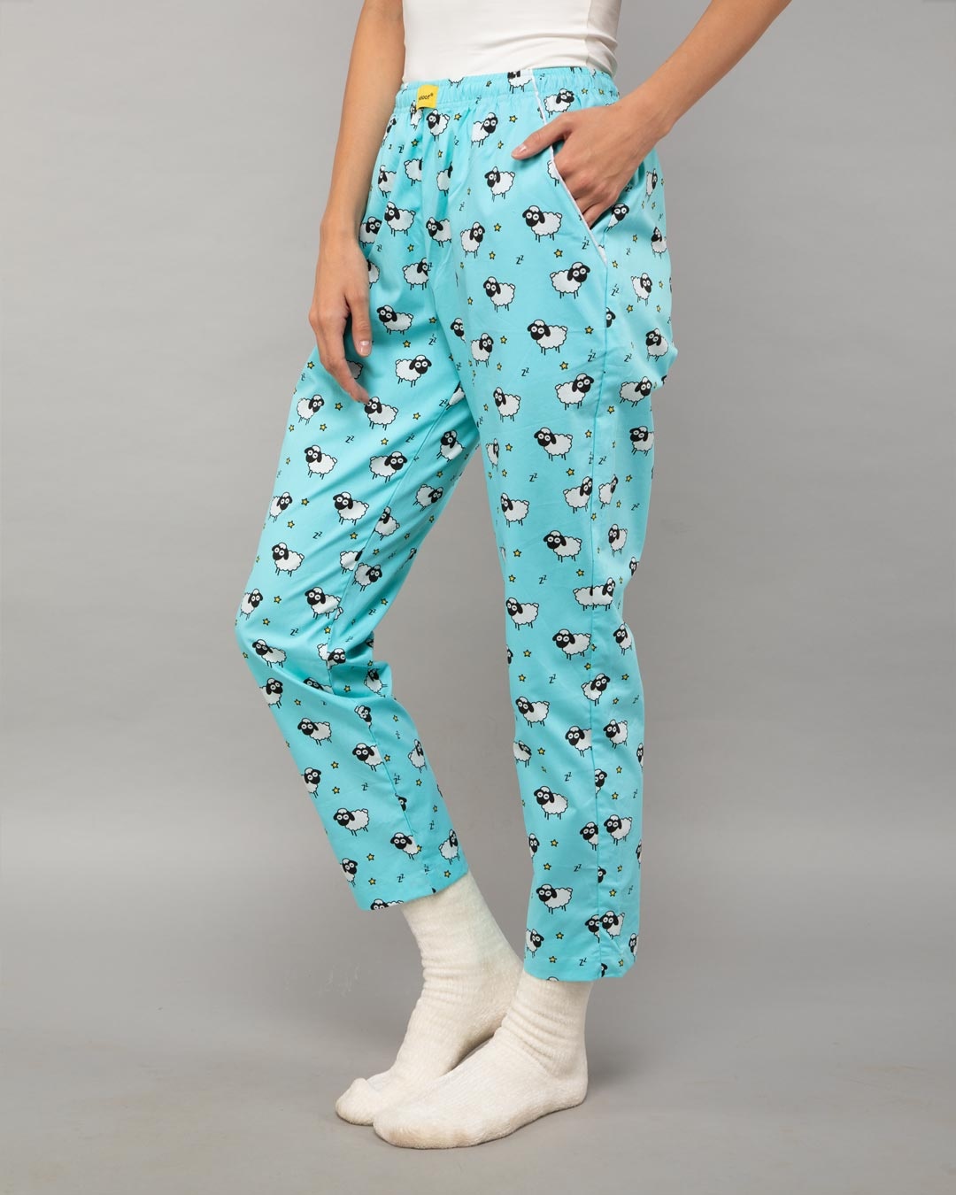 Shop Sleepy Sheep All Over Printed Pyjama-Back