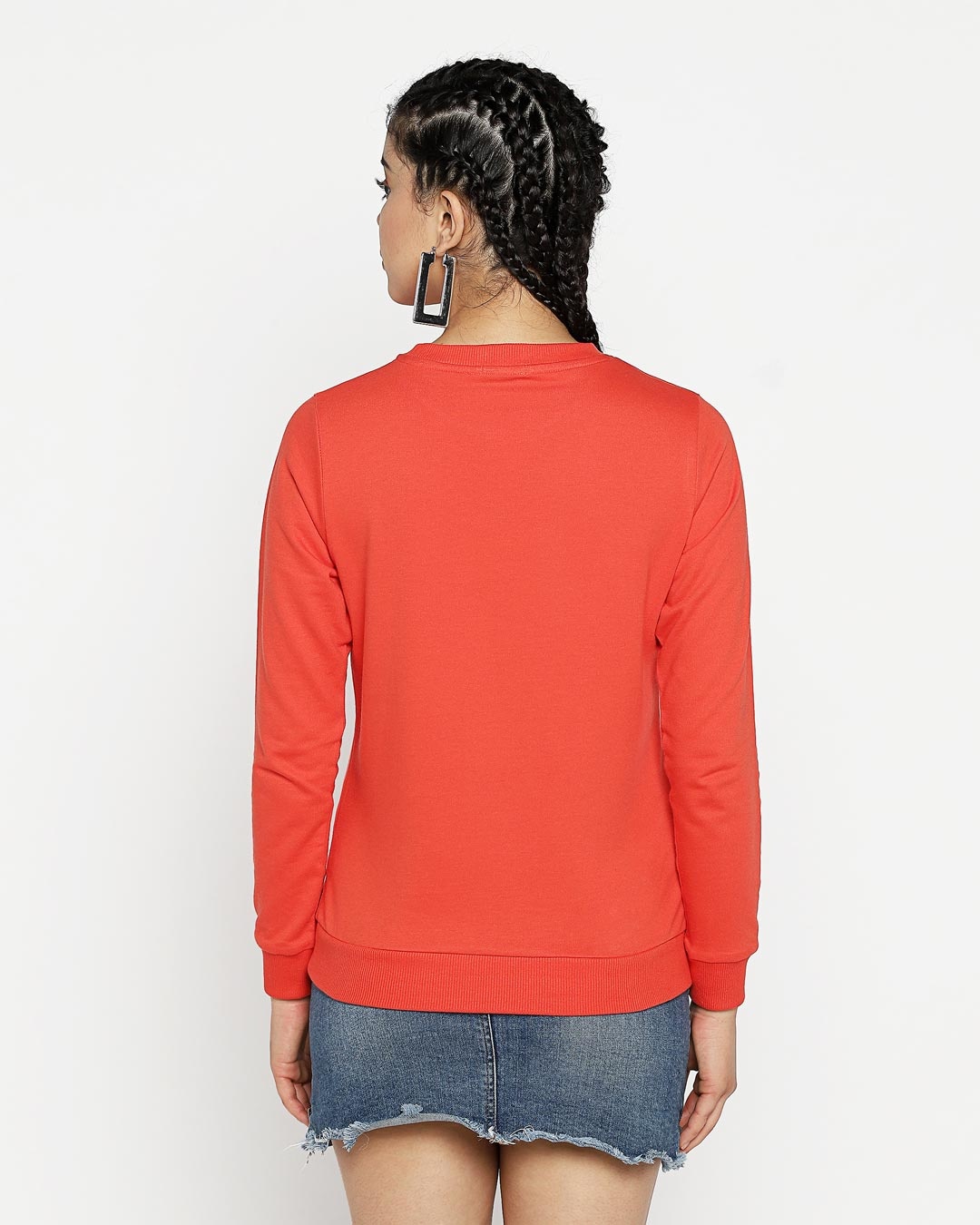 Shop Smoke Red Fleece Sweatshirt-Full