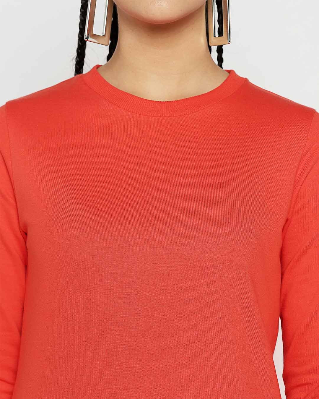 Shop Smoke Red Fleece Sweatshirt