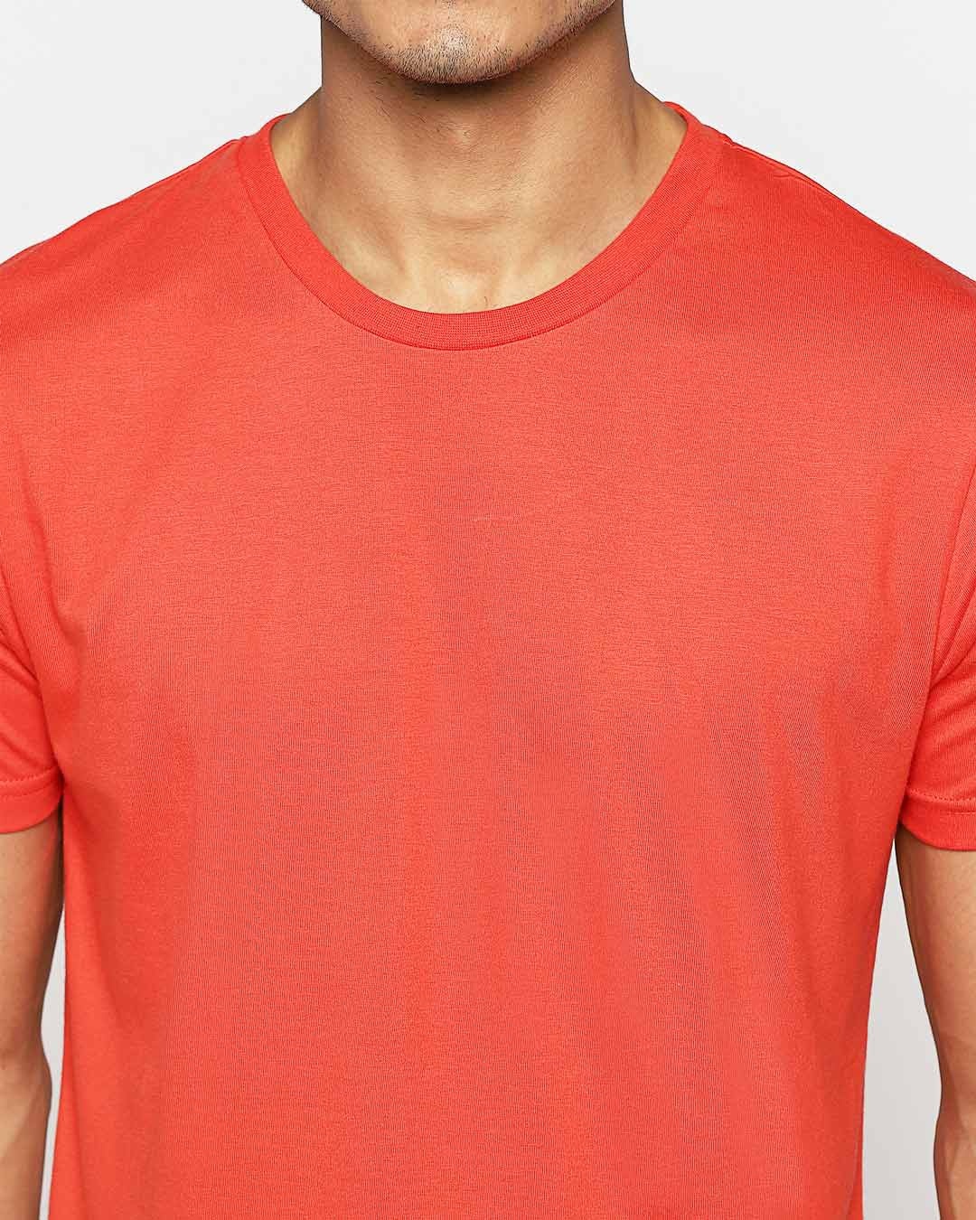 Shop Smoke Red Half Sleeve T-Shirt