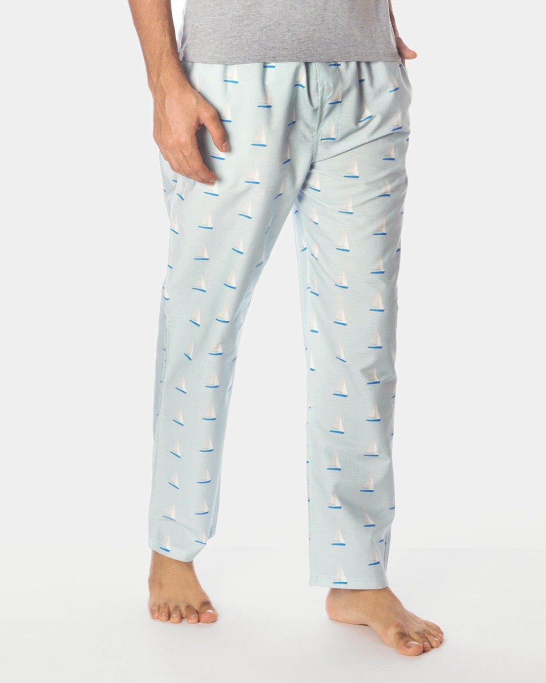 Shop Sailboat Pyjamas Blue-Back