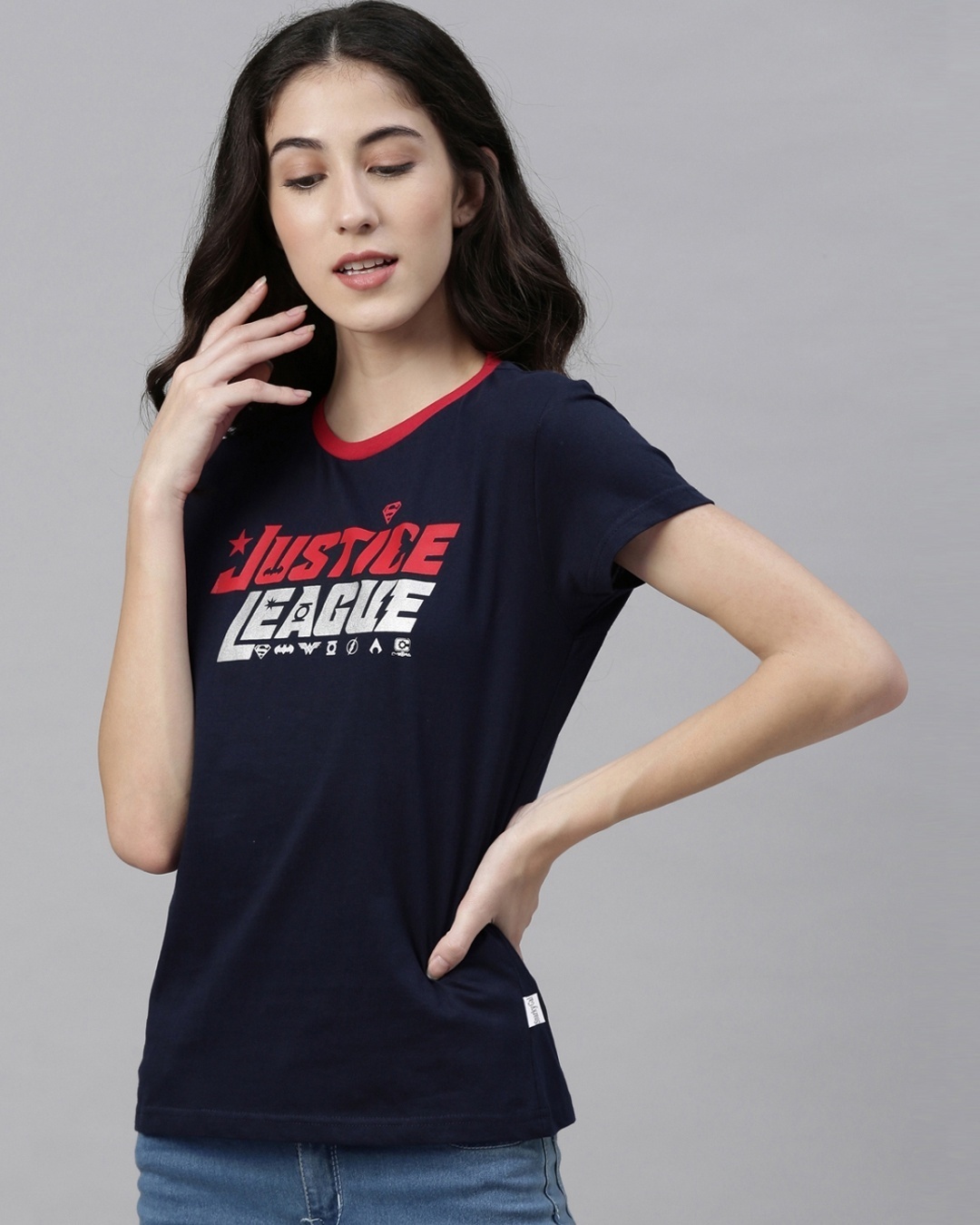 Shop Justice League   Logo T Shirt-Design