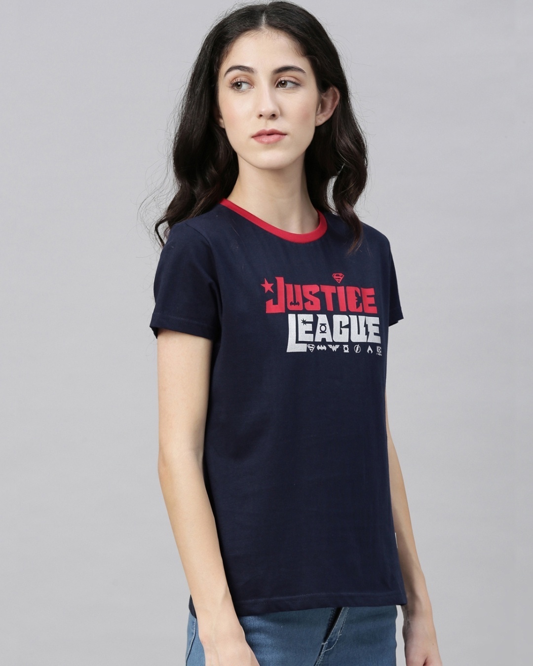 Shop Justice League   Logo T Shirt-Full