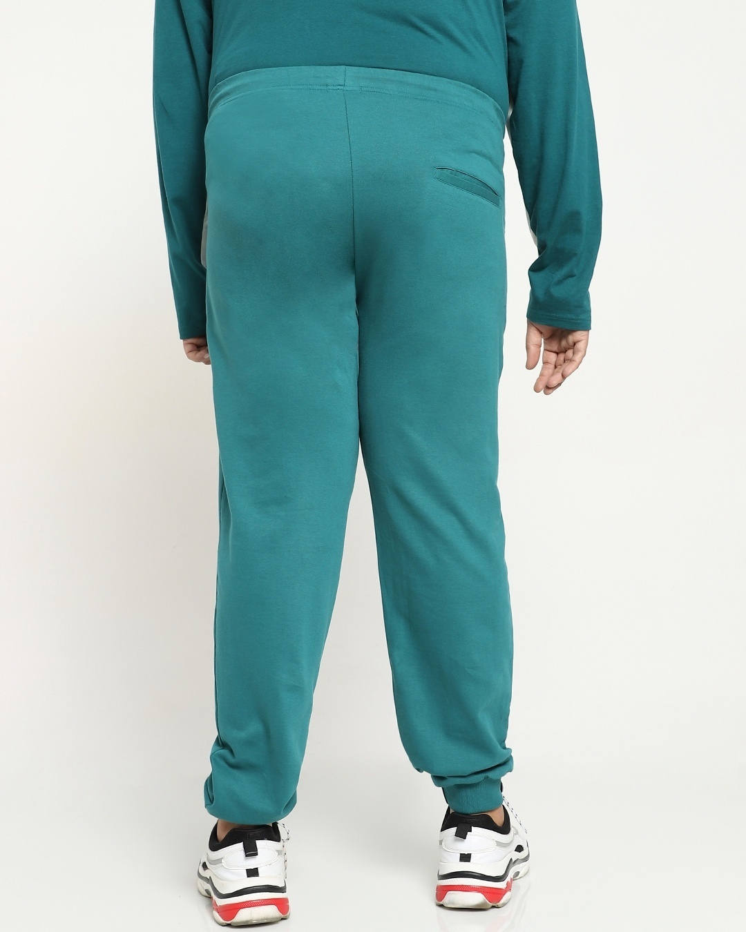 Shop Snazzy Green Plus Size Basic Joggers-Design