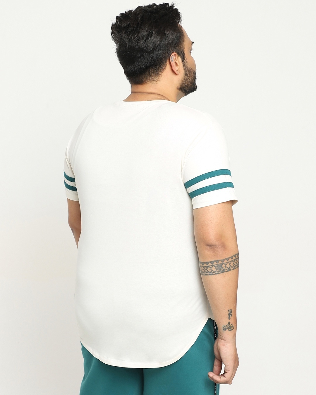 Shop Men's White Apple Cut Plus Size T-shirt-Full