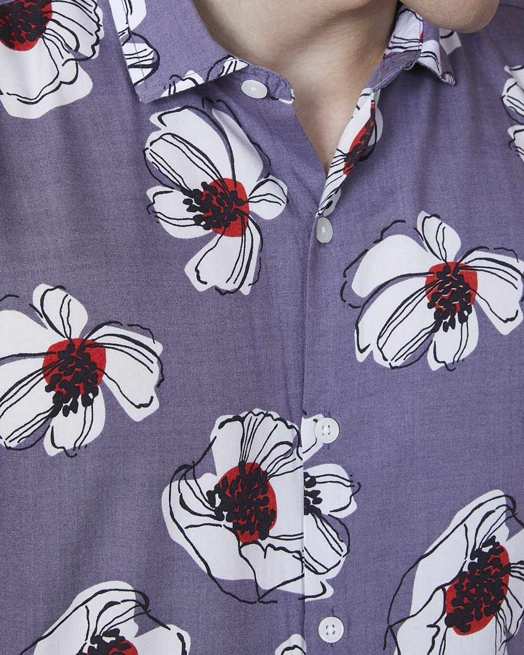 Shop Florite Purple Shirt-Full