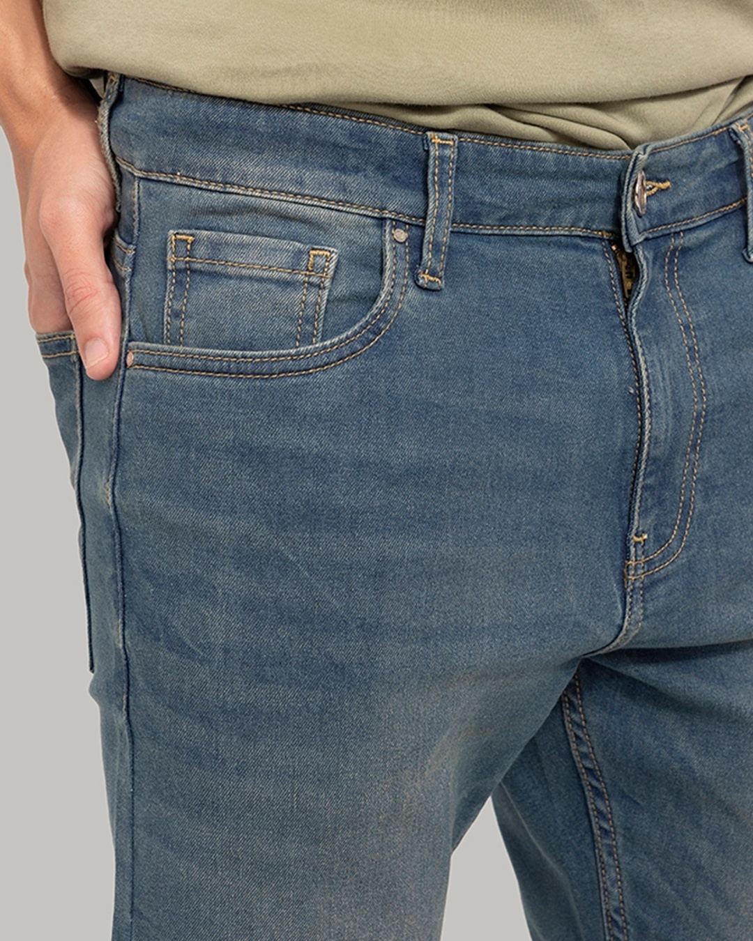 Buy Men's Crux Blue Distressed Skinny Fit Jeans for Men Blue Online at ...
